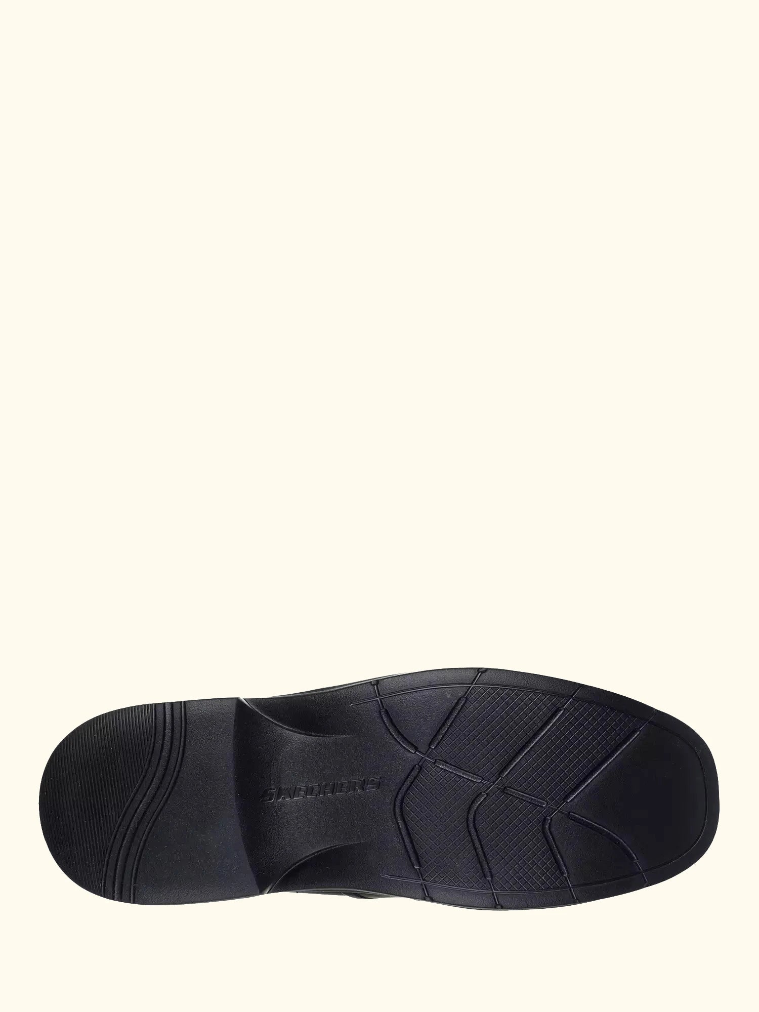 Skechers Caswell Frantone  Leather Hands Free Slip-ins Relaxed Fit Formal Shoes, Black