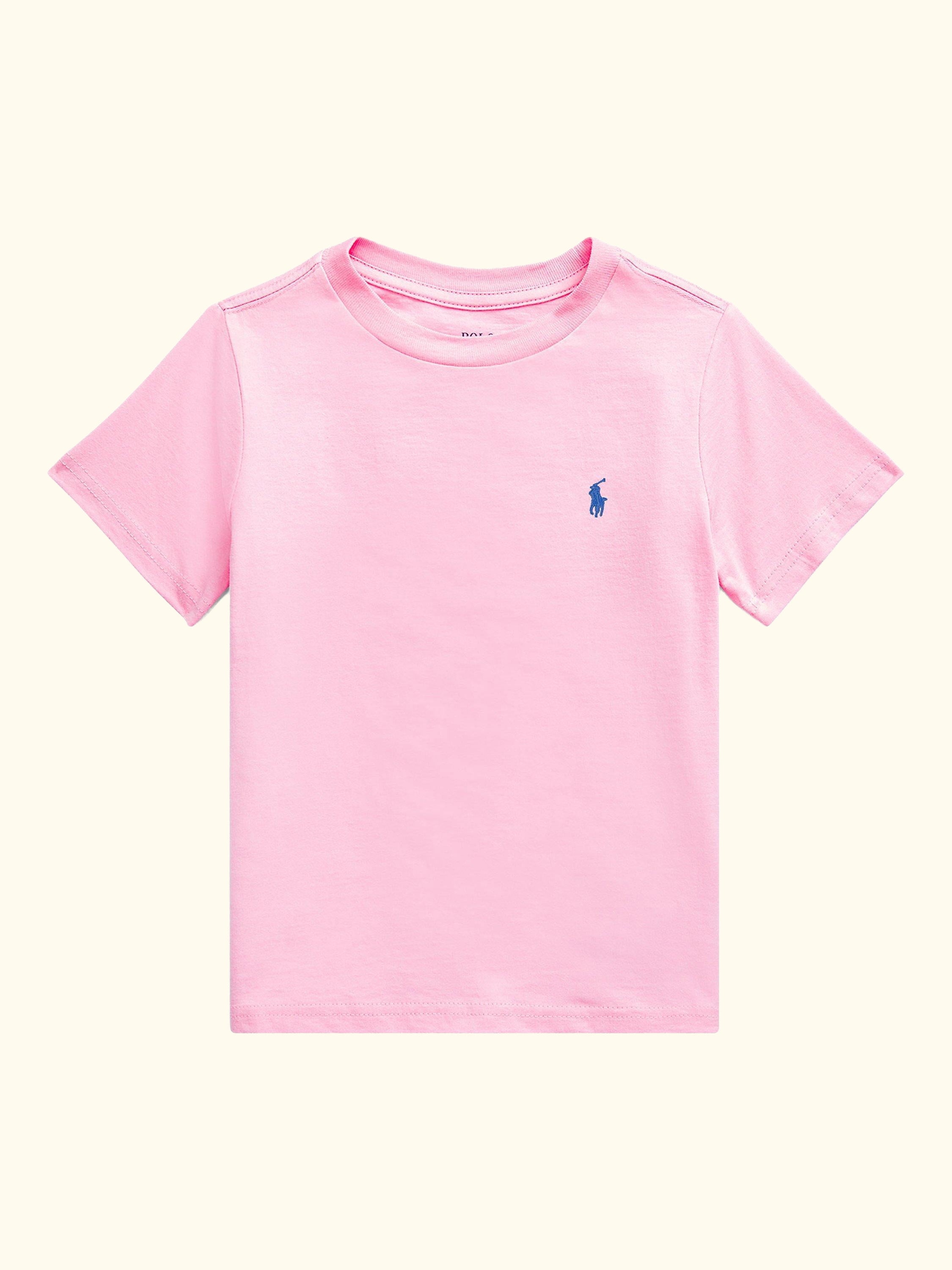 Kids' Pure Cotton Short Sleeved T-Shirt, Pink