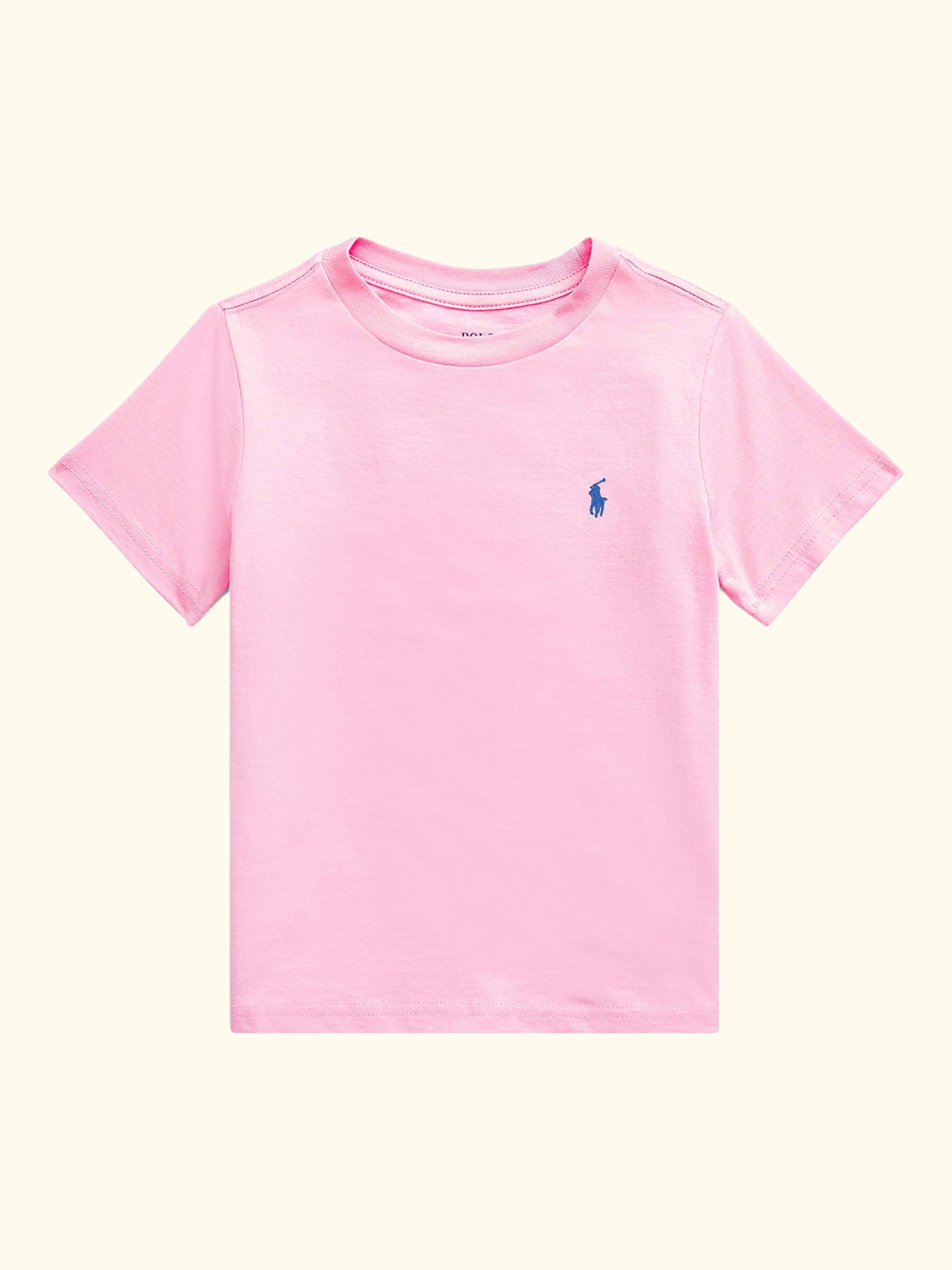 Kids' Pure Cotton Short Sleeved T-Shirt, Pink