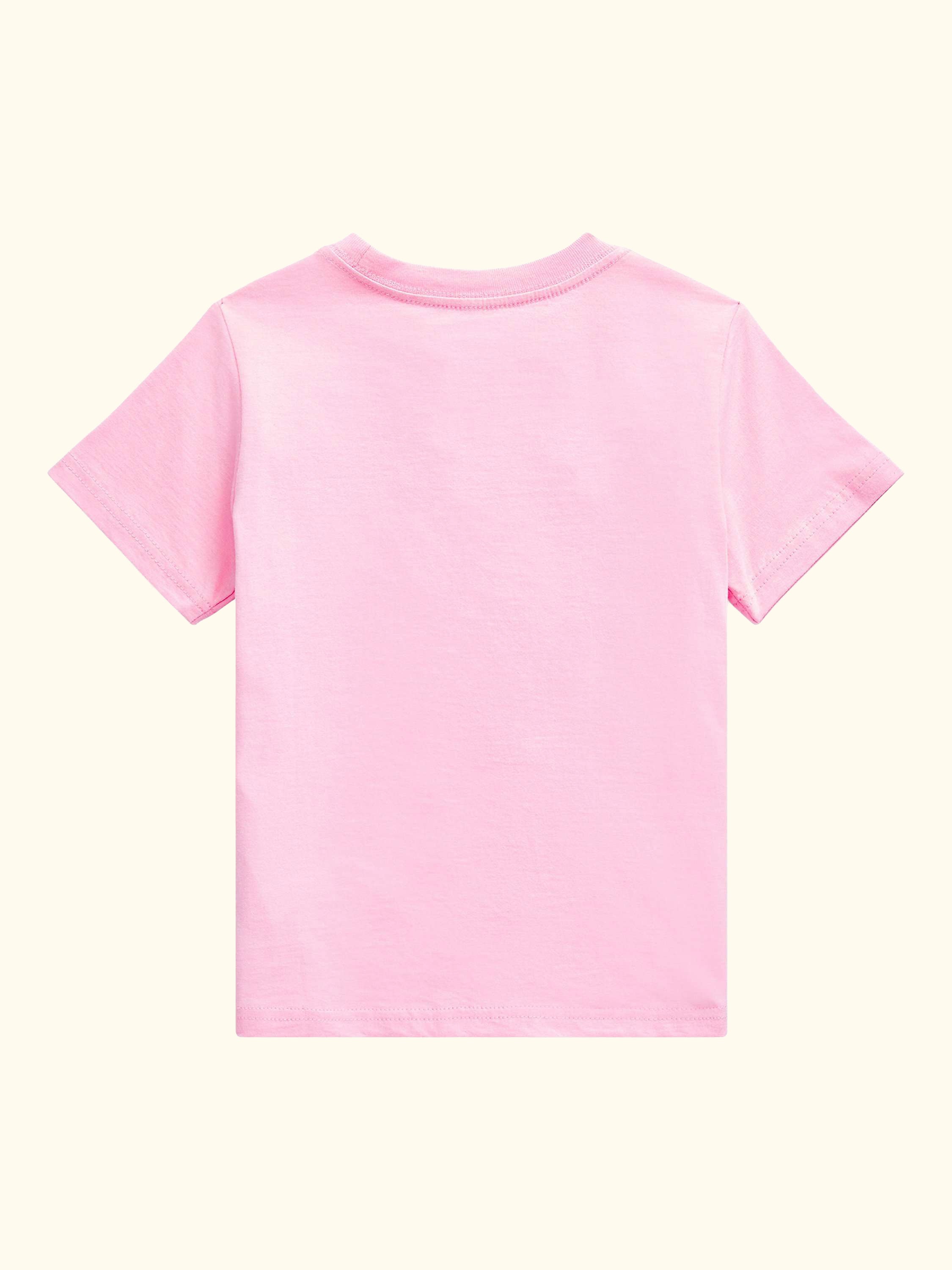 Kids' Pure Cotton Short Sleeved T-Shirt, Pink