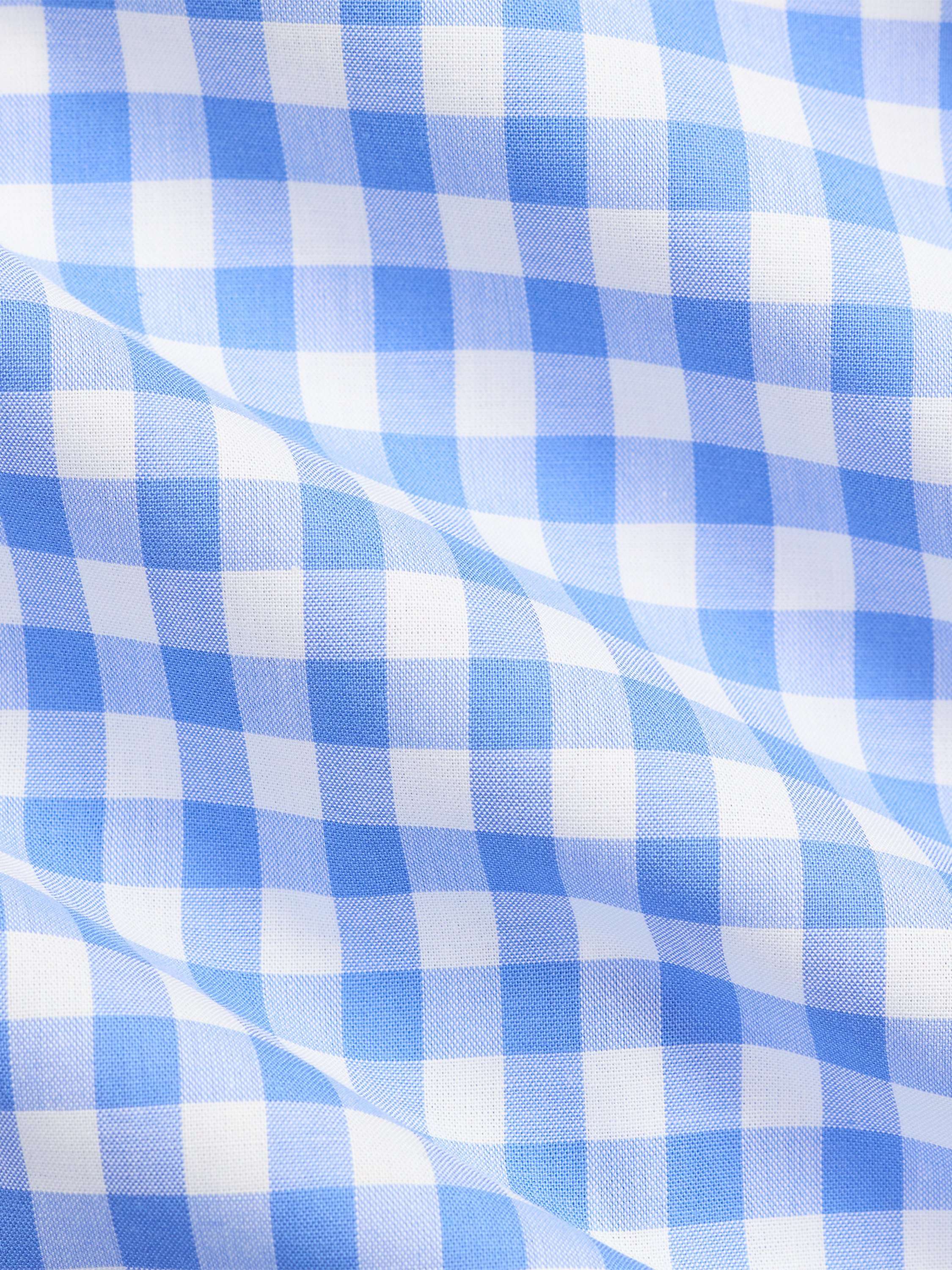 Baby Gingham Cotton Poplin Long Sleeve Shirt Bodysuit, Multi