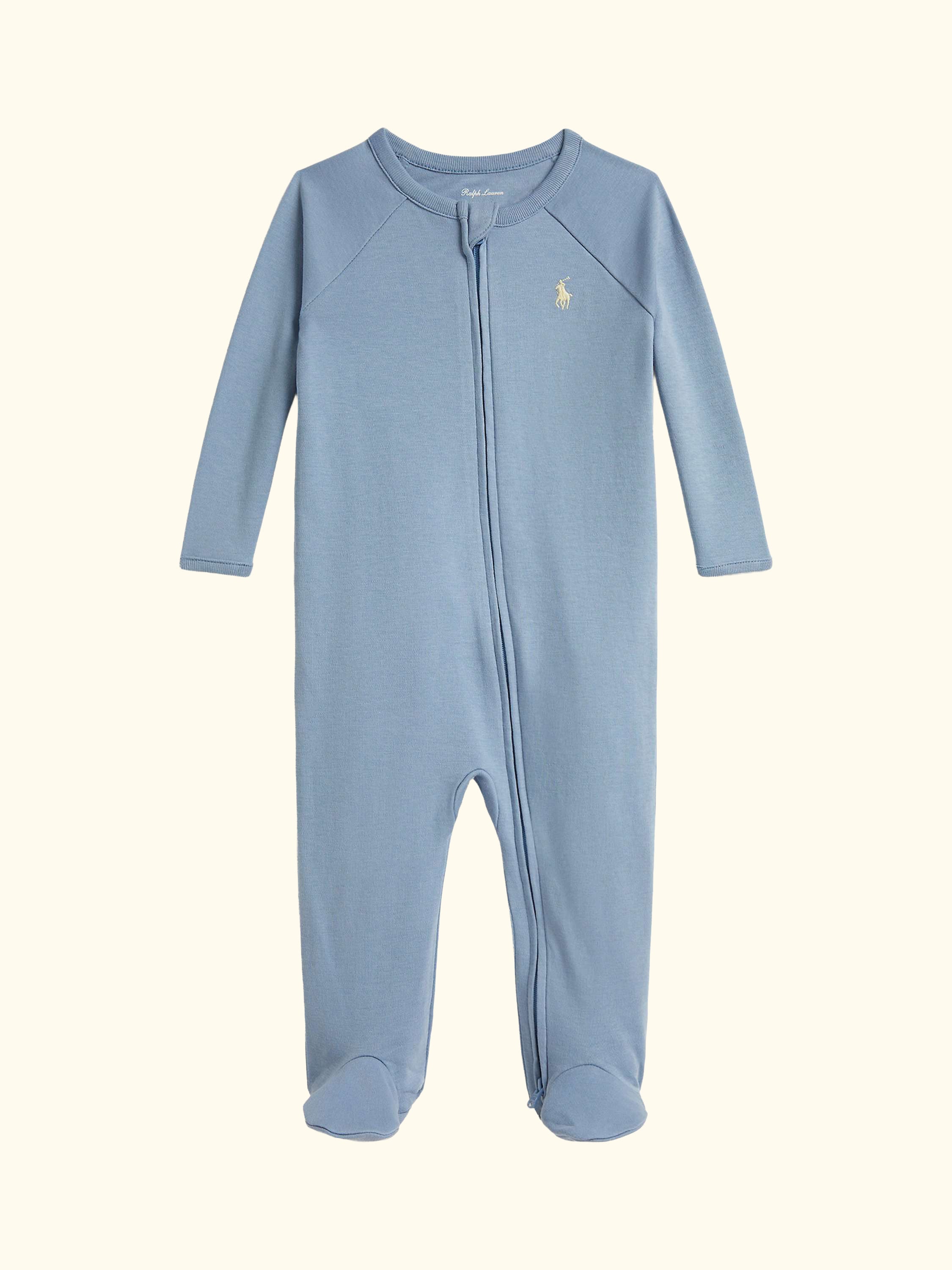 Baby Zip Sleepsuit, Blue