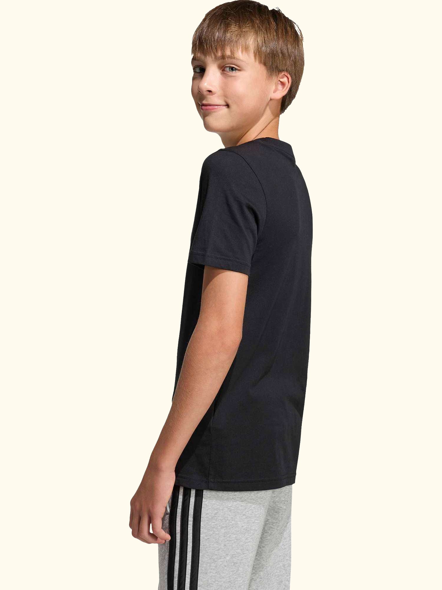 Kids' Pure Cotton Short Sleeve Camo Graphic T-Shirt, Black