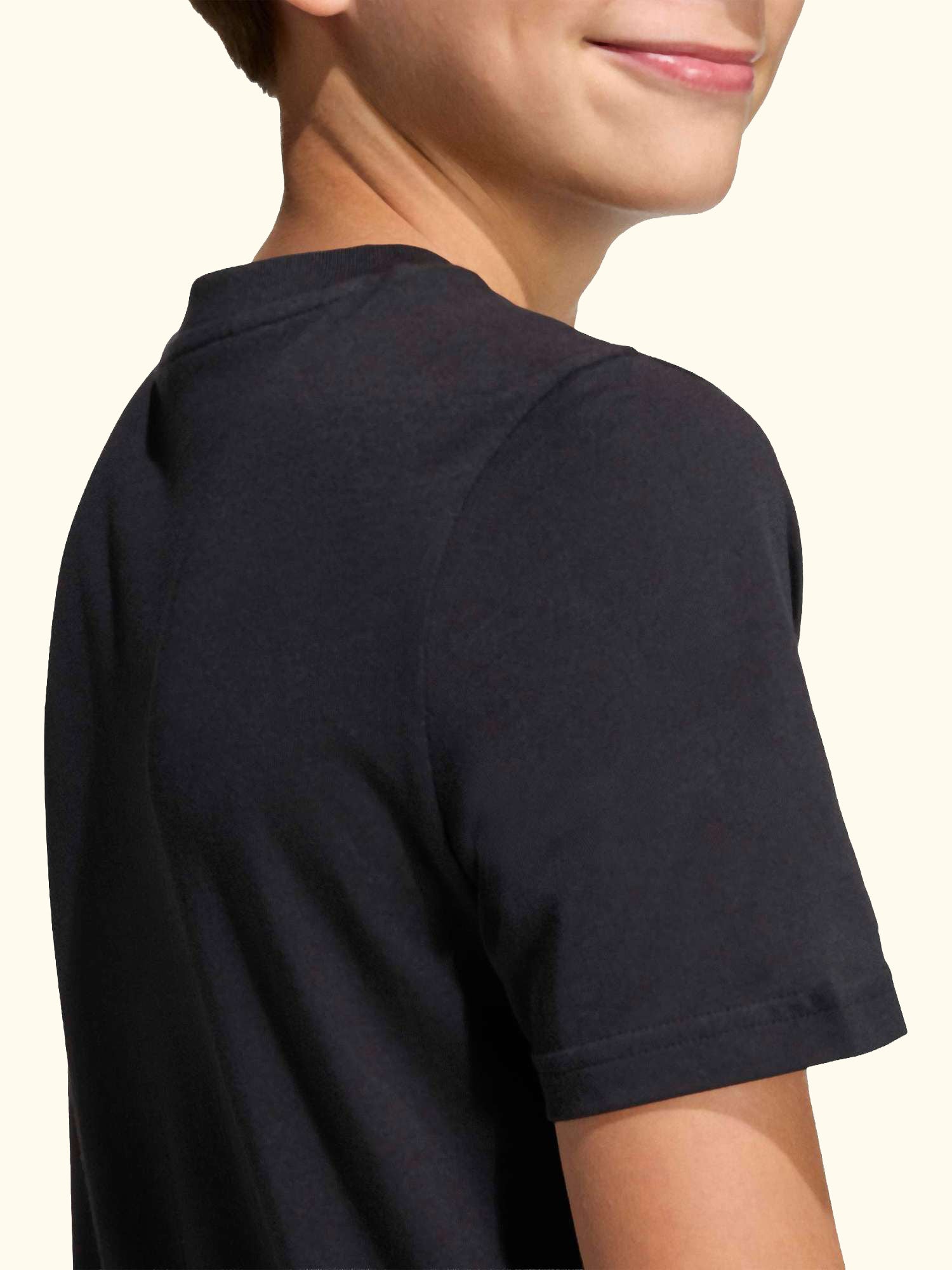 Kids' Pure Cotton Short Sleeve Camo Graphic T-Shirt, Black
