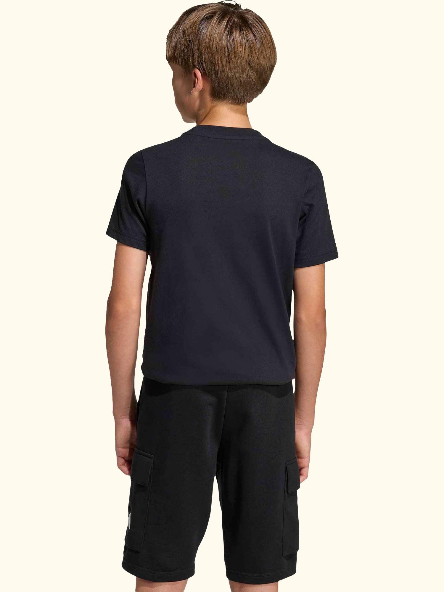Kids' Cotton Food Print Short Sleeved T-Shirt, Black