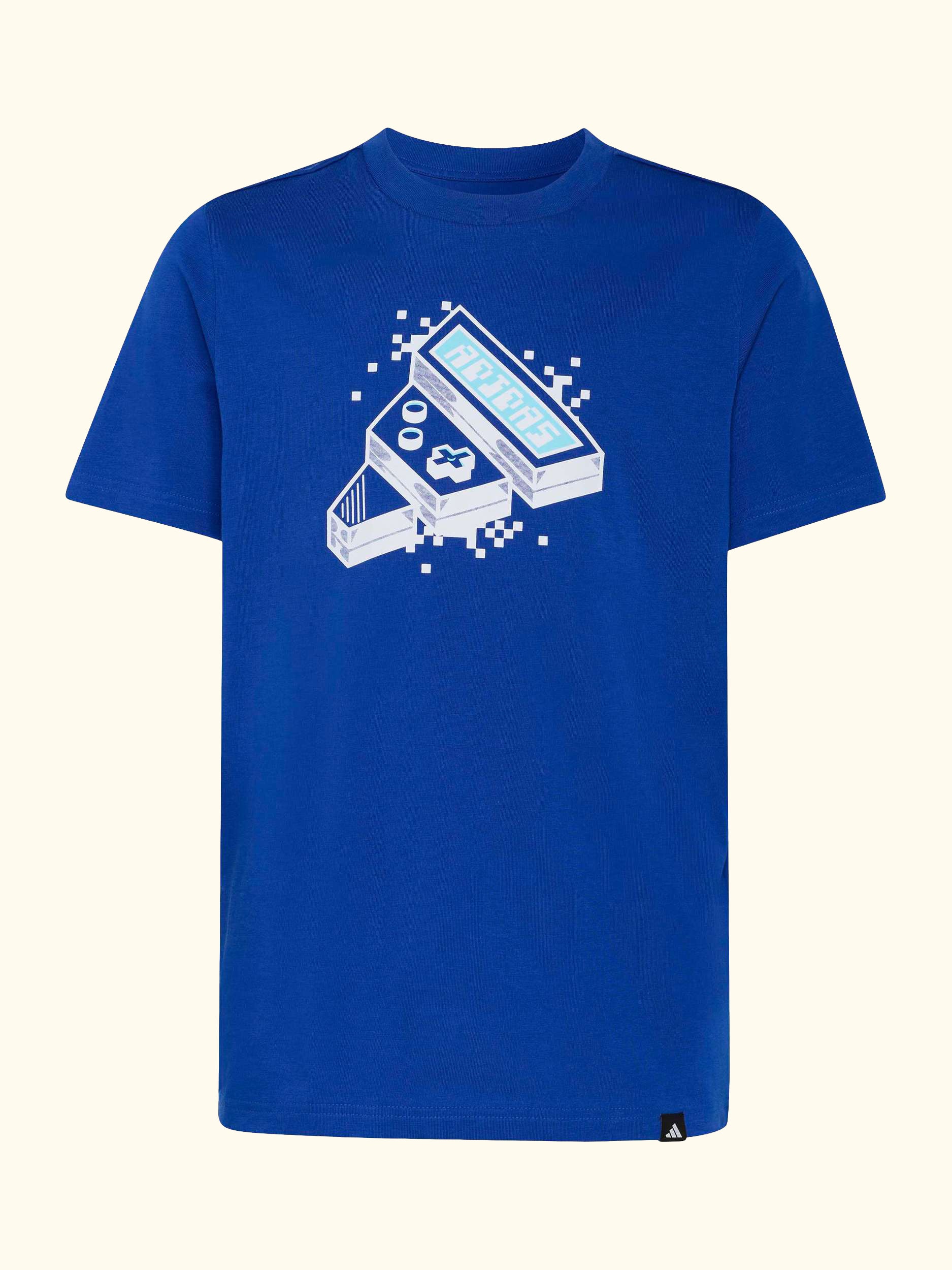 Kids' Cotton Short Sleeved Gaming Graphic T-Shirt, Team Royal Blue