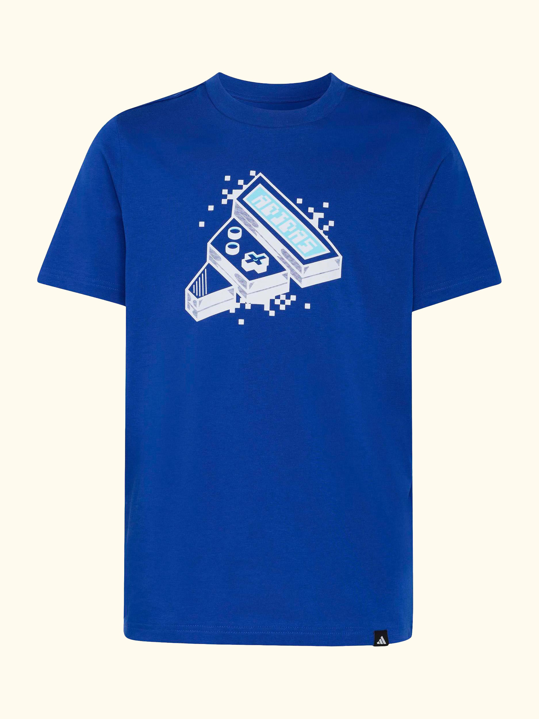 Kids' Cotton Short Sleeved Gaming Graphic T-Shirt, Team Royal Blue