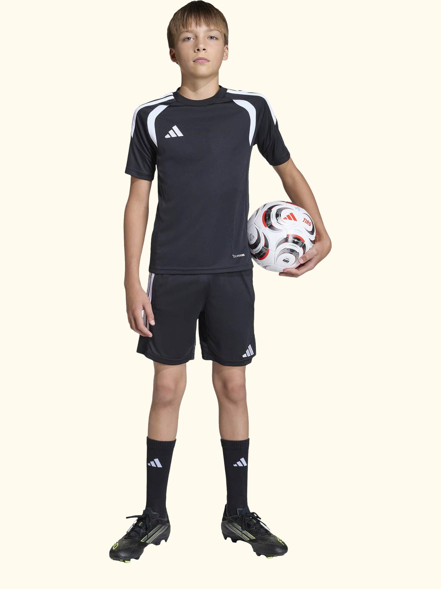 Kids' Tiro 26 League Training Shorts, Black/White