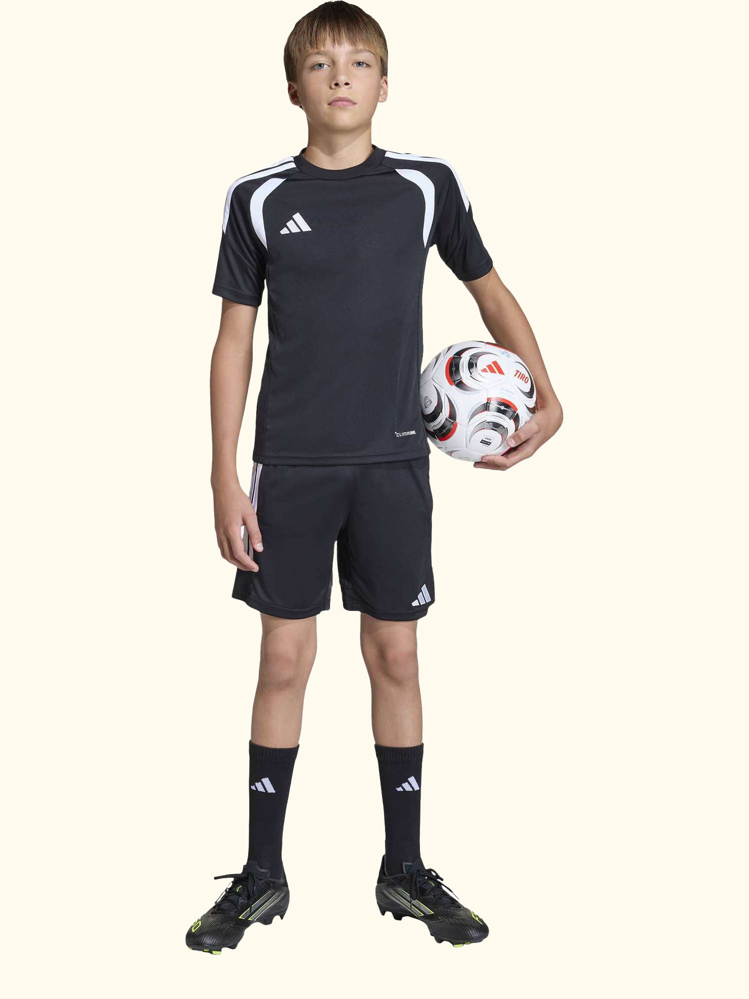 Kids' Tiro 26 League Training Shorts, Black/White
