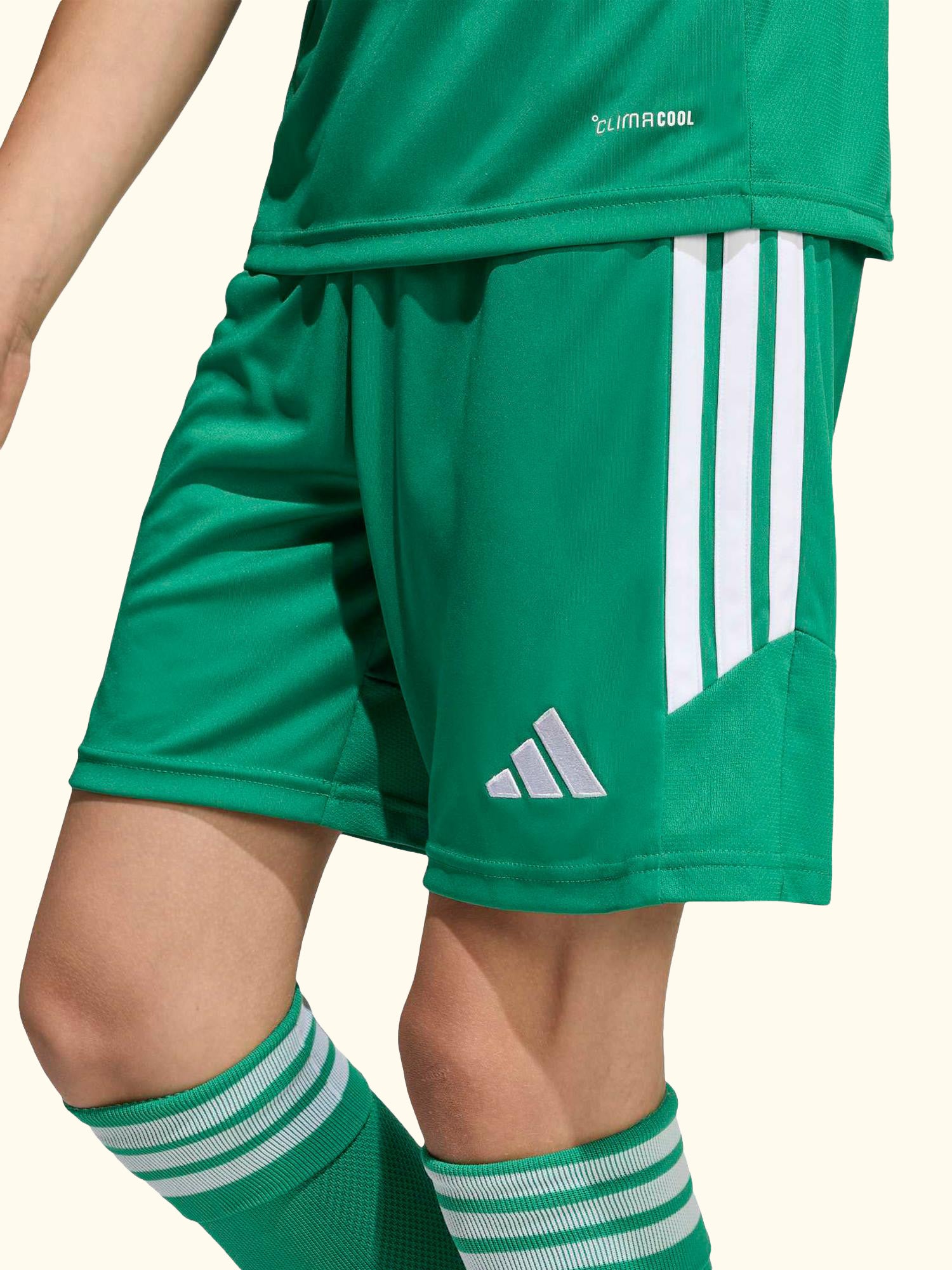 Kids' Tiro26 League Football Shorts, Team Green/White