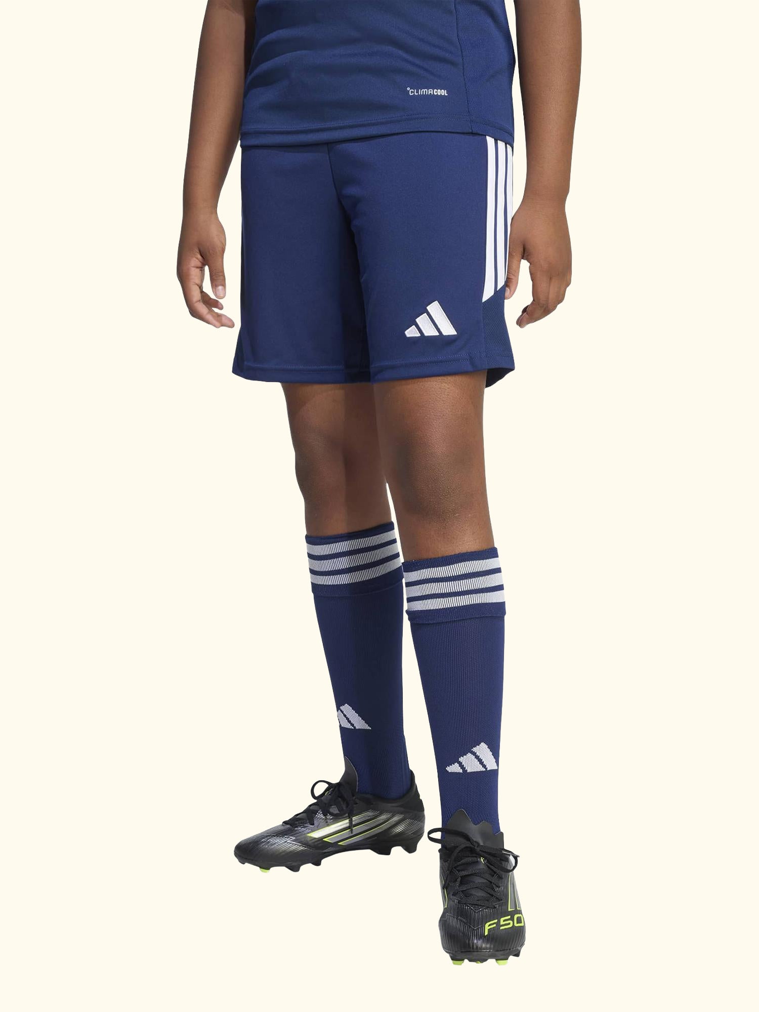 Kids' Tiro26 League Football Shorts, Team Navy Blue/White
