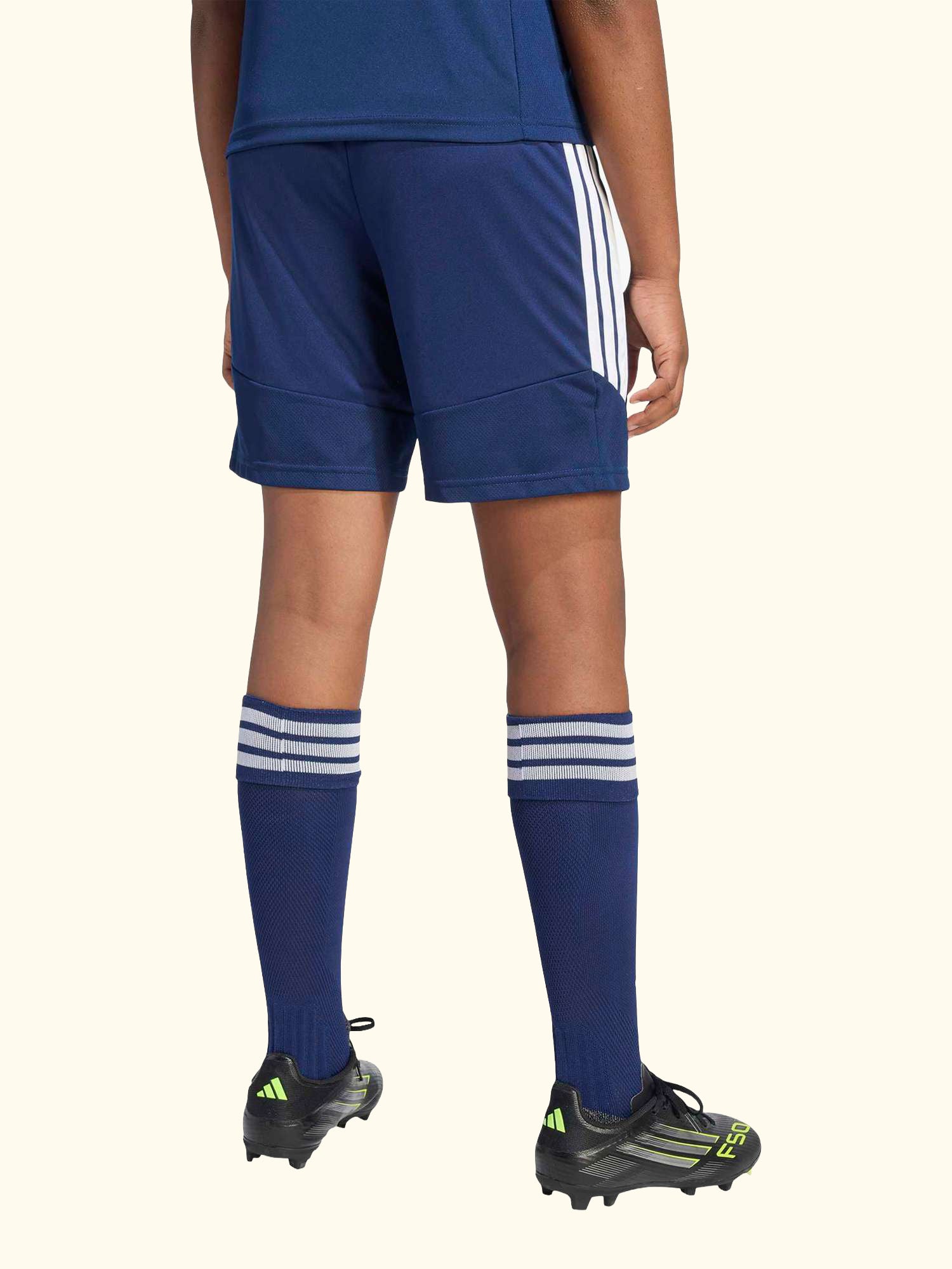 Kids' Tiro26 League Football Shorts, Team Navy Blue/White