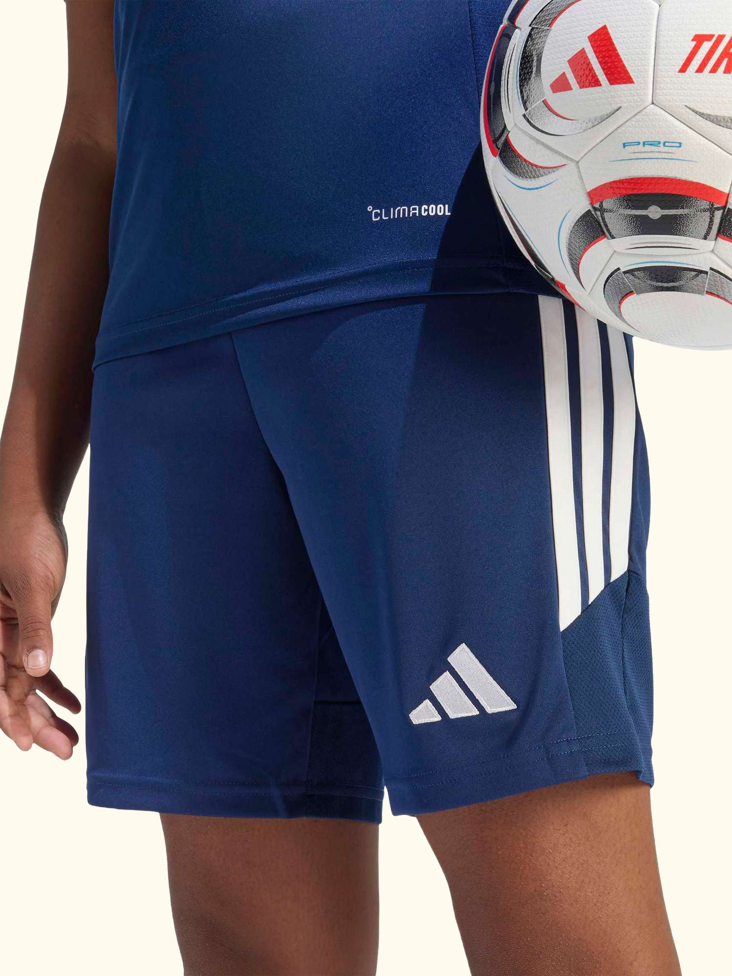 Kids' Tiro26 League Football Shorts, Team Navy Blue/White
