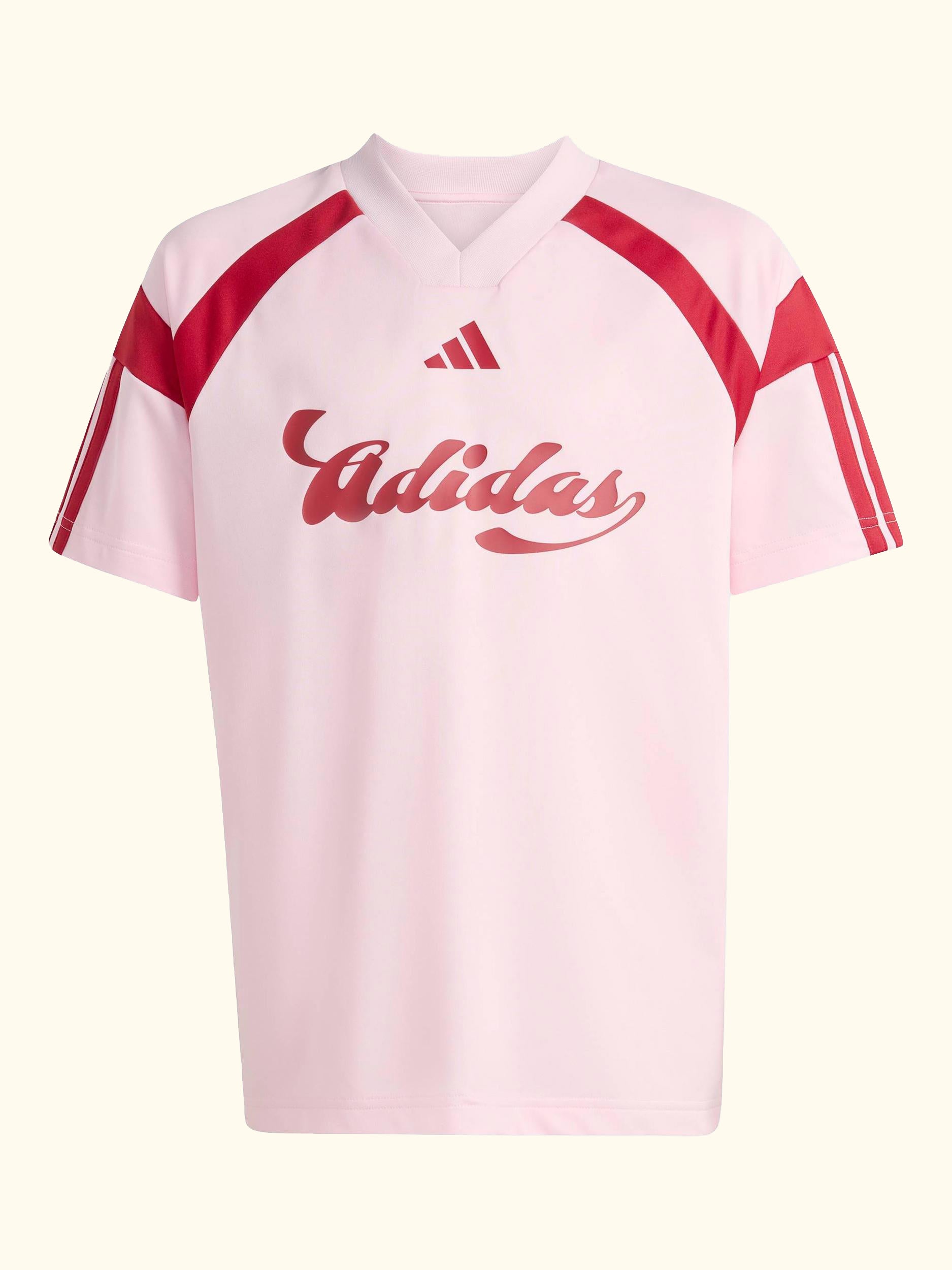 Kids' House of Tiro Short Sleeved T-Shirt, Clear Pink/Active Maroon