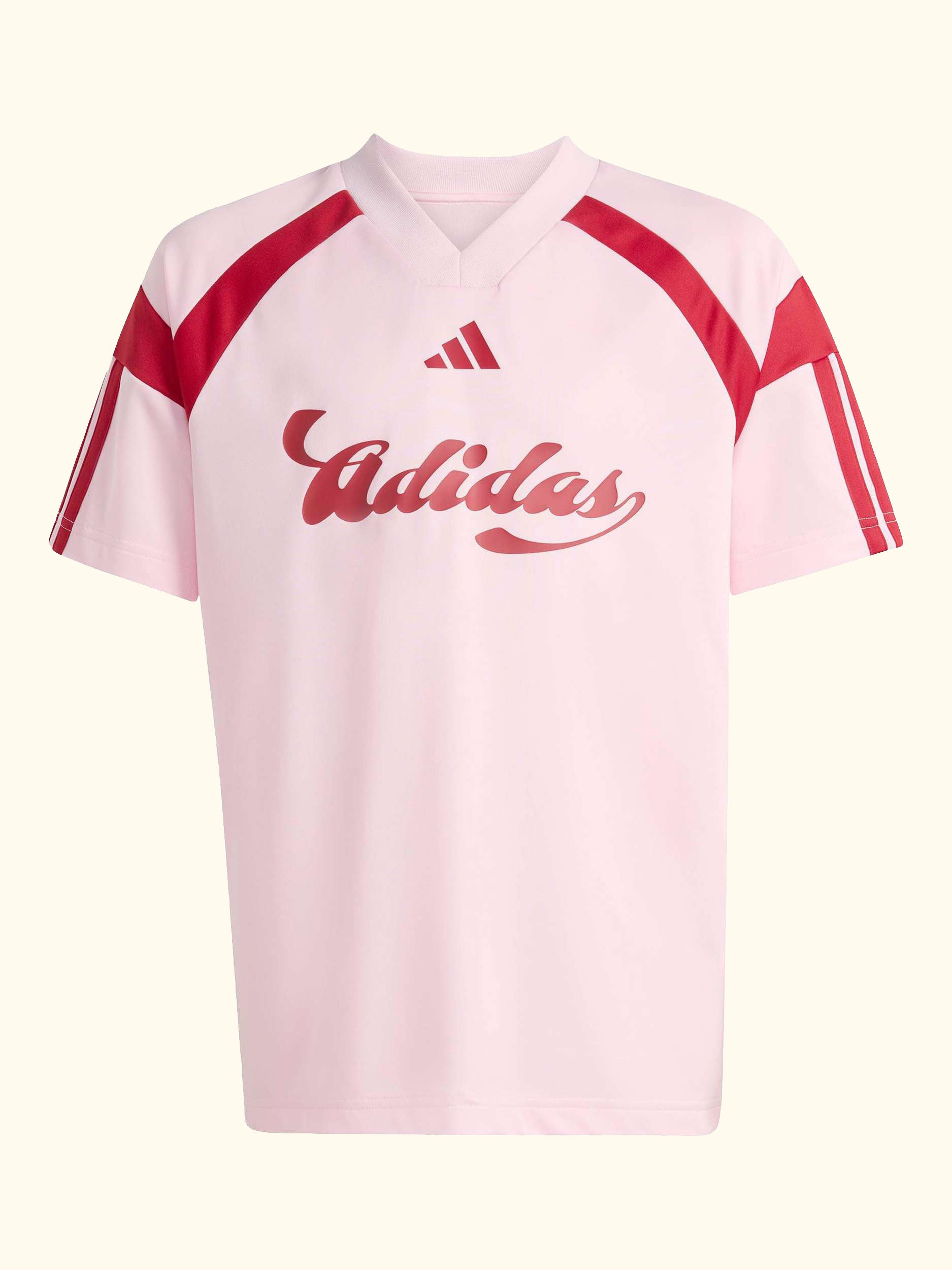 Kids' House of Tiro Short Sleeved T-Shirt, Clear Pink/Active Maroon