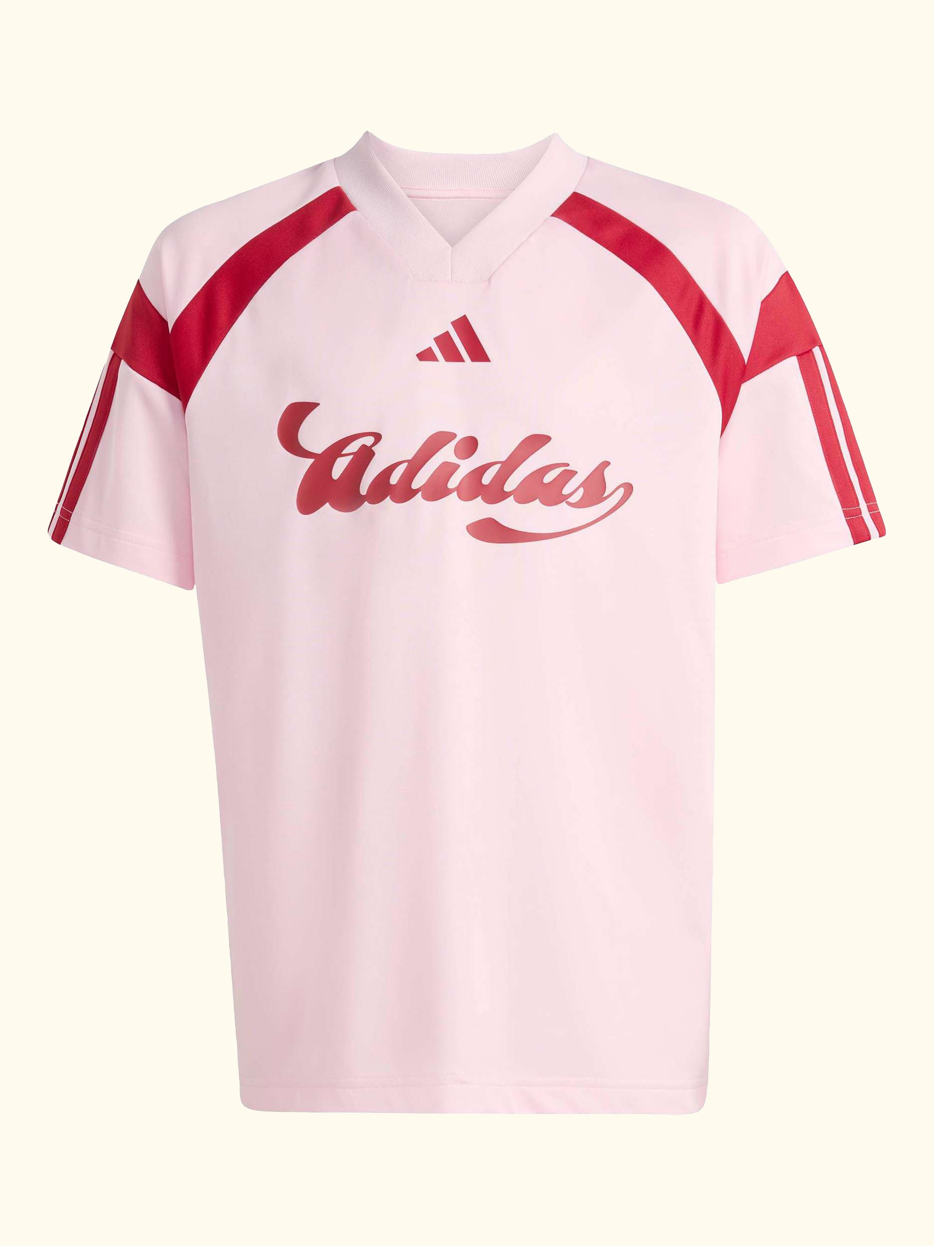 Kids' House of Tiro Short Sleeved T-Shirt, Clear Pink/Active Maroon
