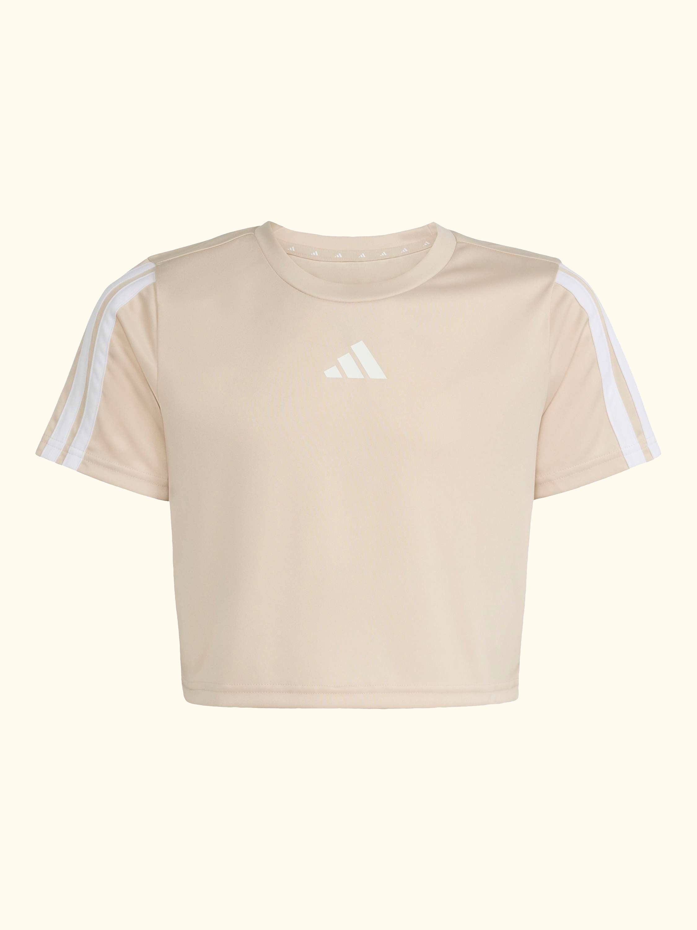 Kids' Train Essentials 3-Stripes T-Shirt and Shorts Set, Crystal Linen/White
