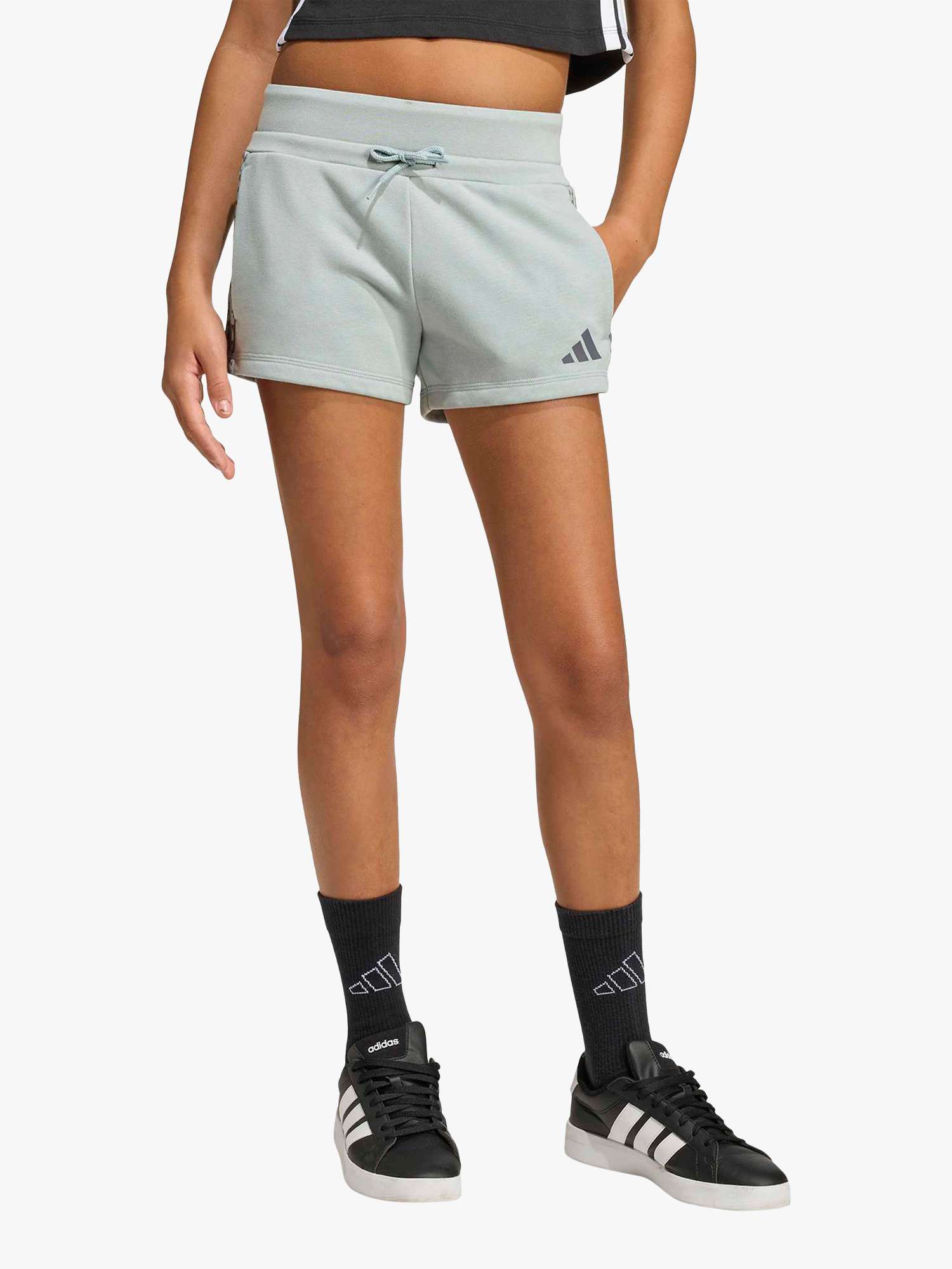 Kids' Cotton Blend Seasonals Animal Drawstring Shorts, Wonder Sage/Aurora Onix