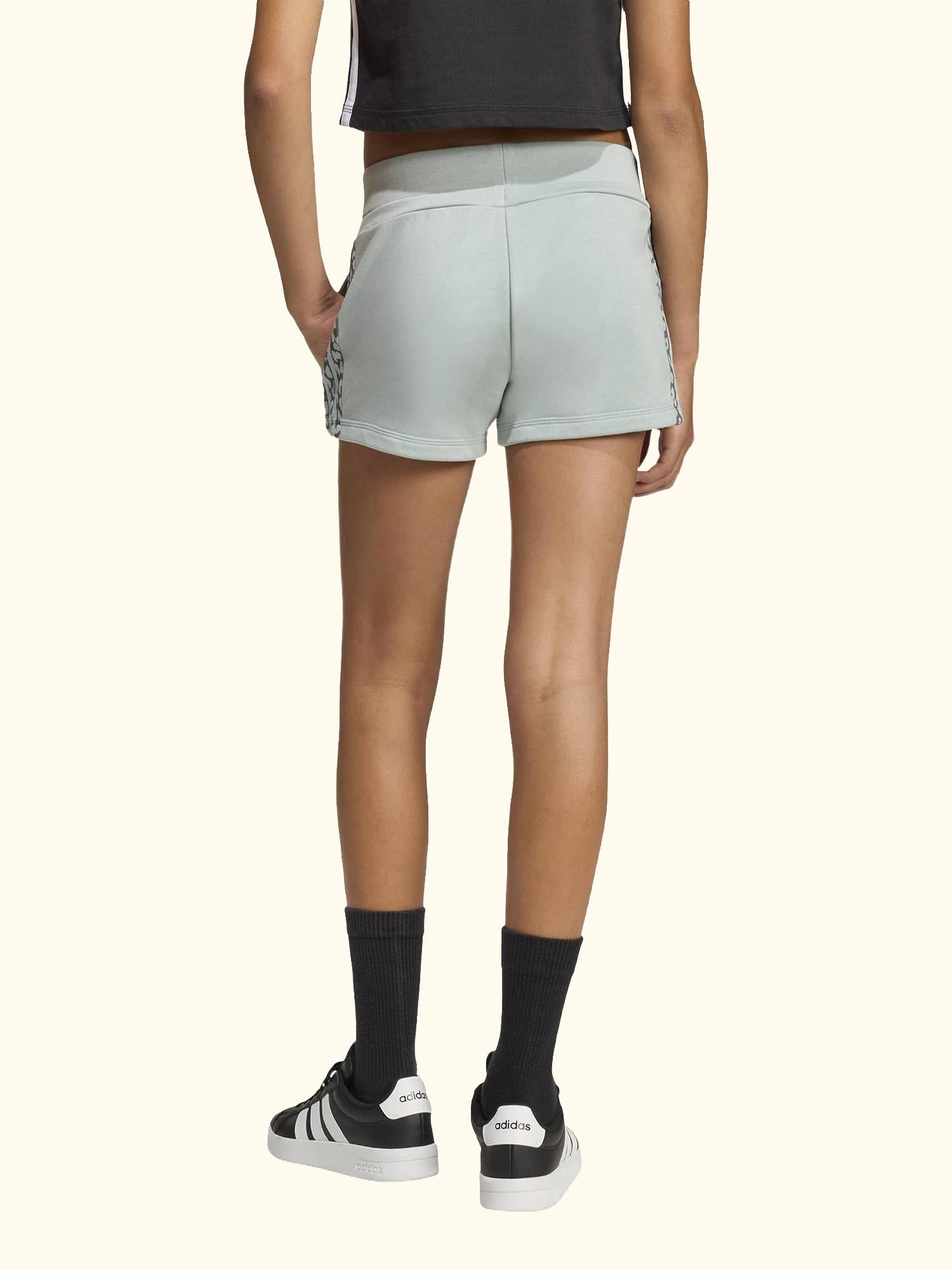 Kids' Cotton Blend Seasonals Animal Drawstring Shorts, Wonder Sage/Aurora Onix