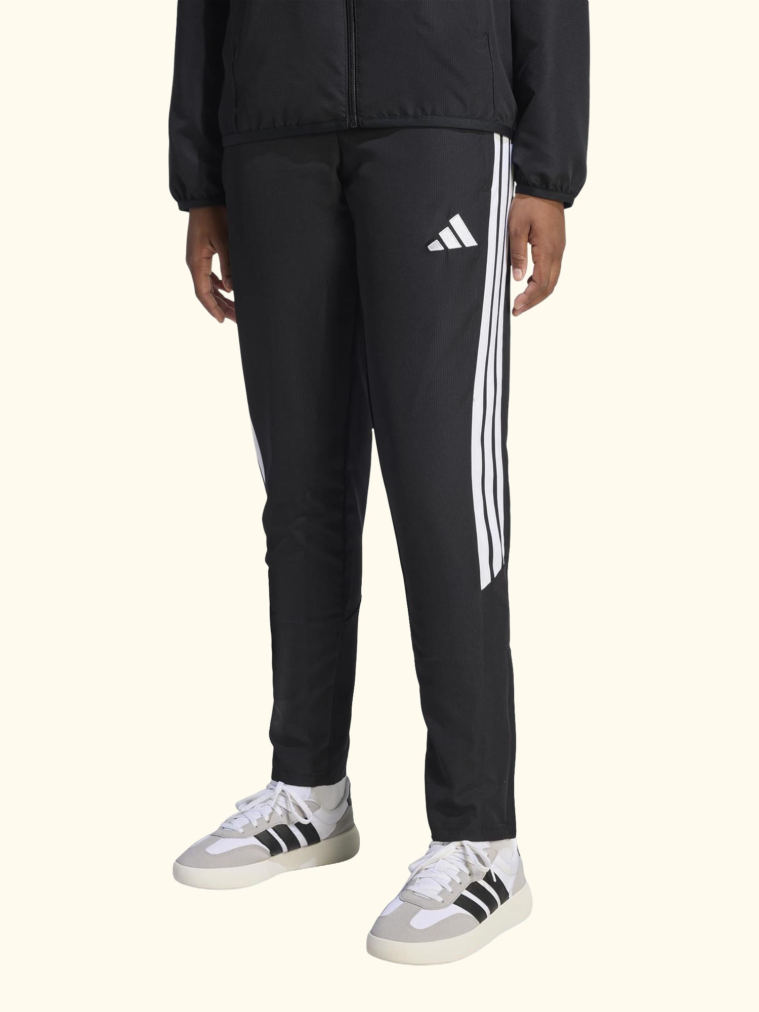 Kids' Tiro26 League Presentation Trousers, Black/White