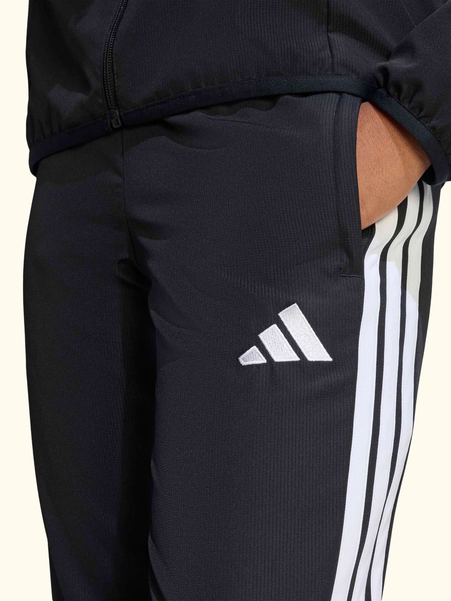 Kids' Tiro26 League Presentation Trousers, Black/White