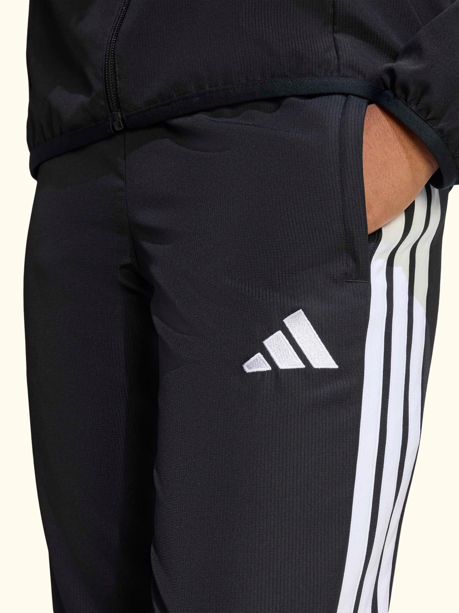 Kids' Tiro26 League Presentation Trousers, Black/White