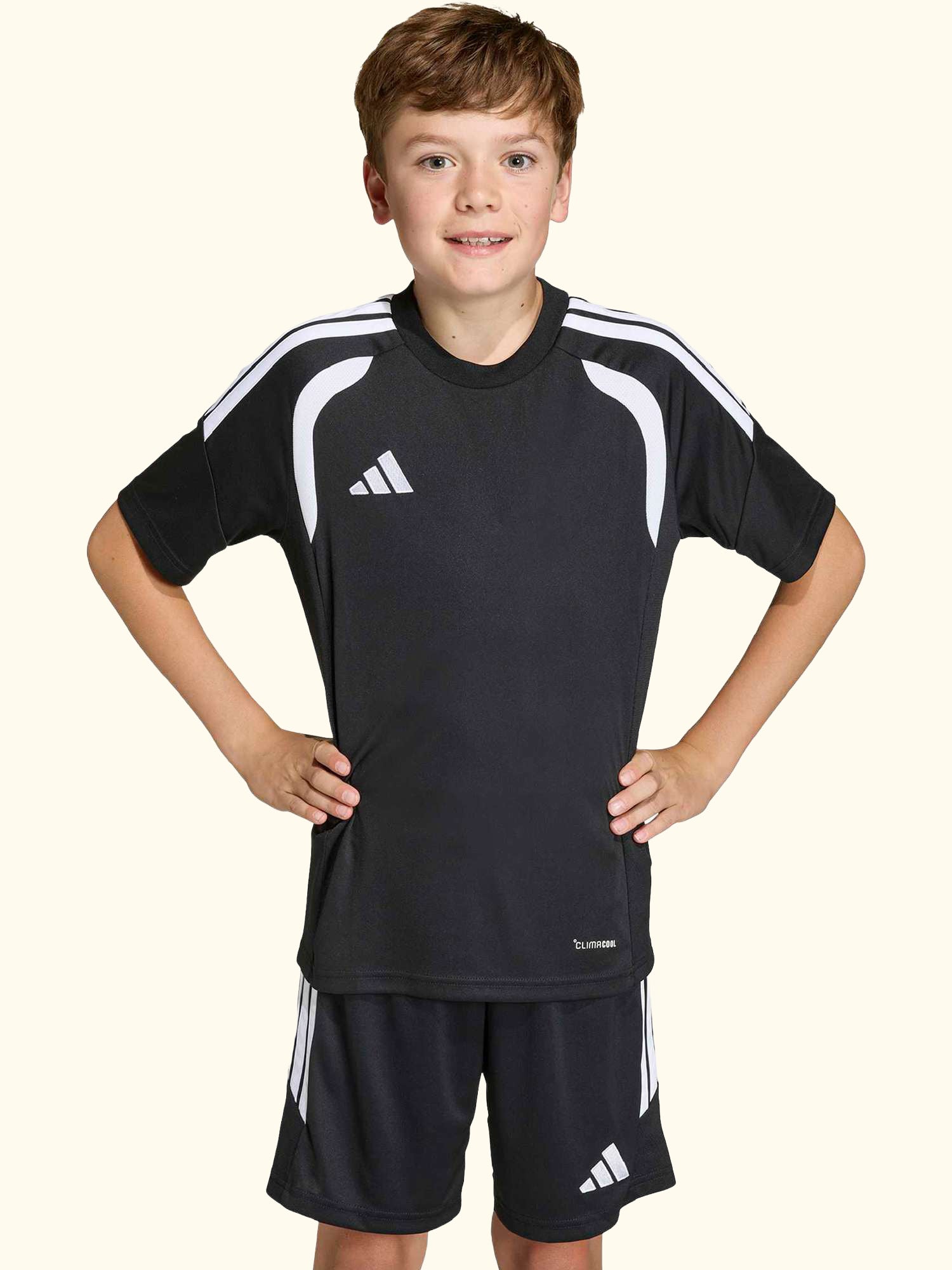 Kids' Tiro26 League T-Shirt, Black/White