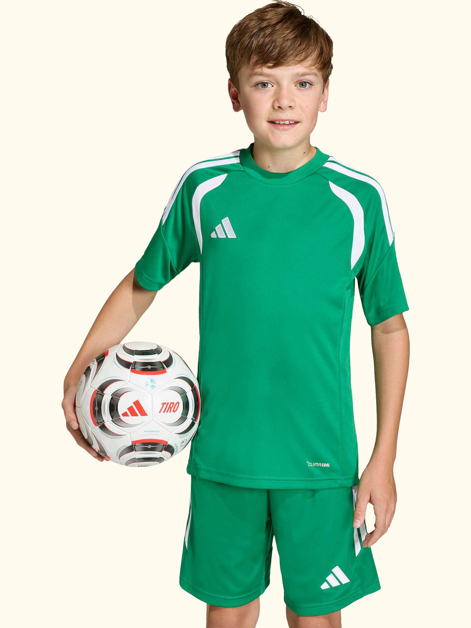 Kids' Tiro26 League T-Shirt, Team Green/White