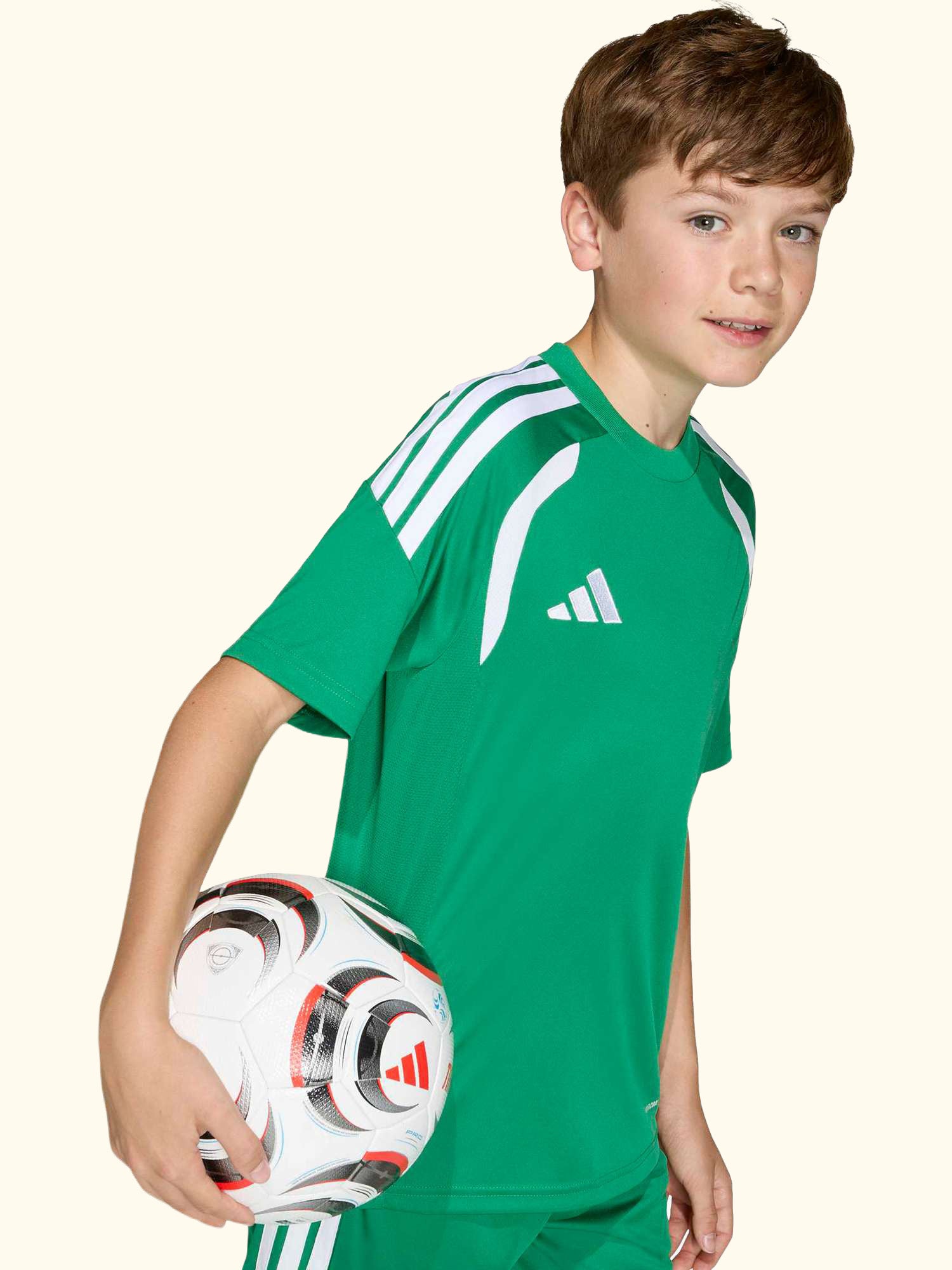 Kids' Tiro26 League T-Shirt, Team Green/White