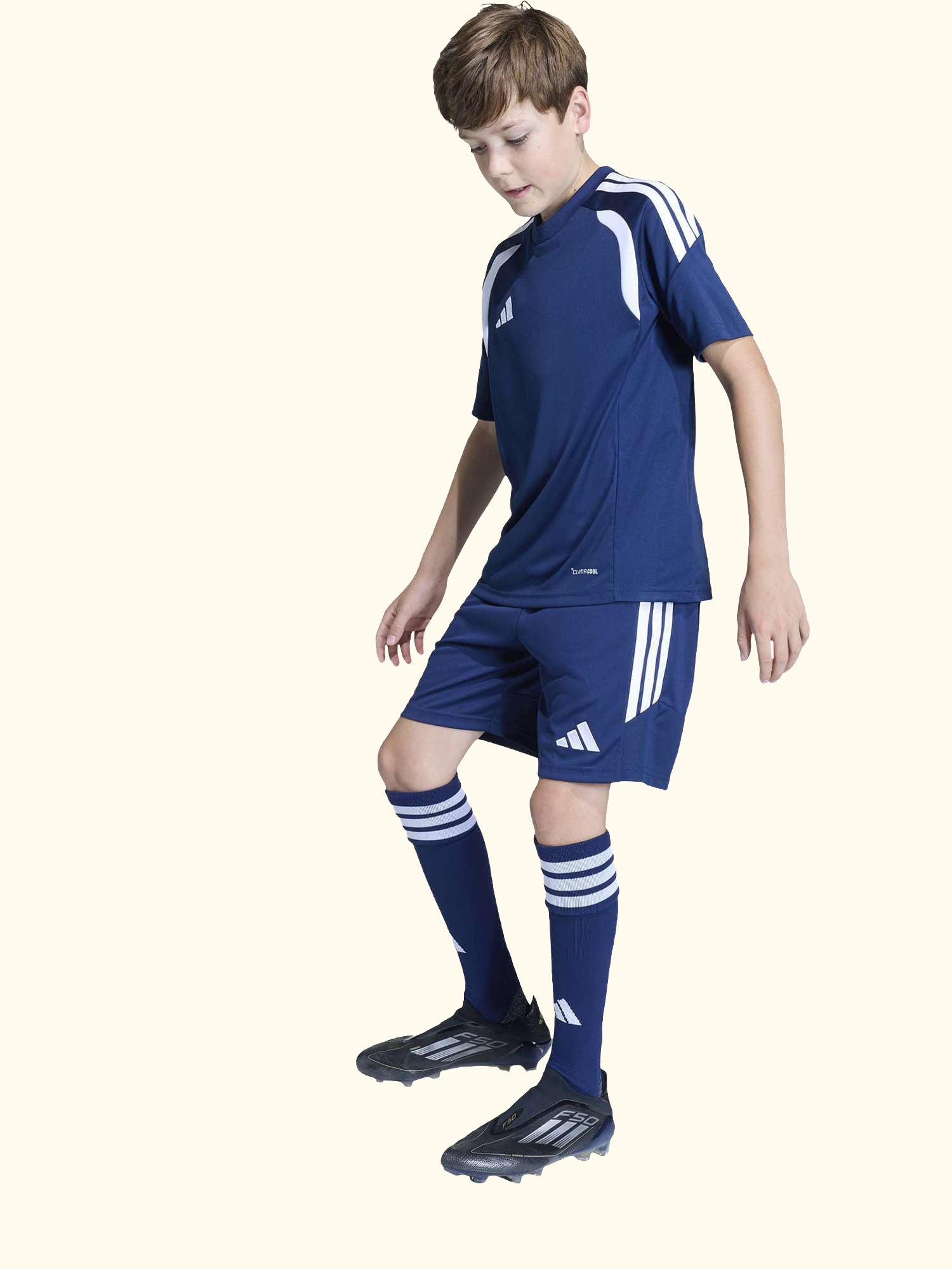 Kids' Tiro26 League T-Shirt, Team Navy Blue/White