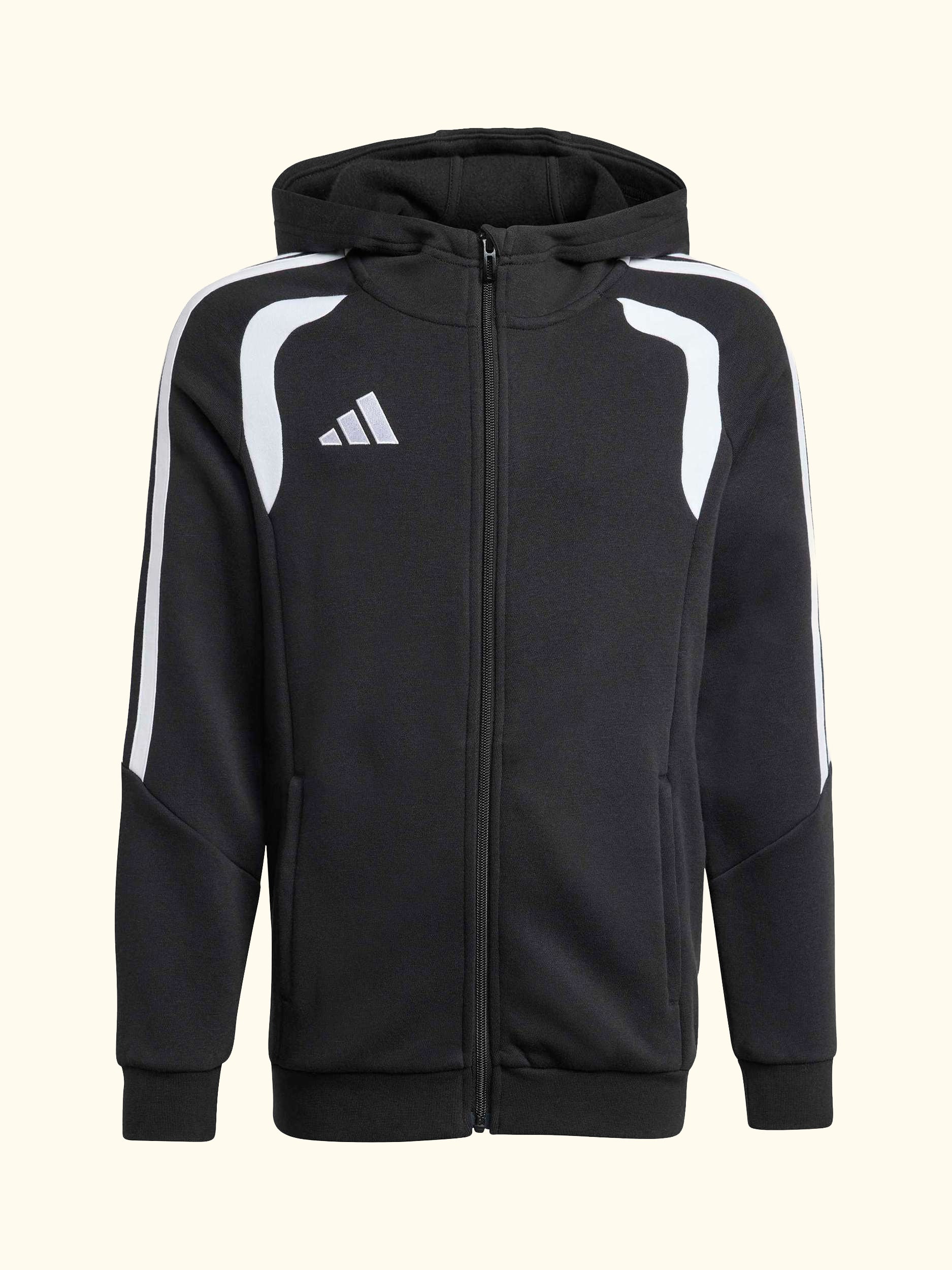 Kids' Tiro26 League Full Zip Hoodie, Black/White