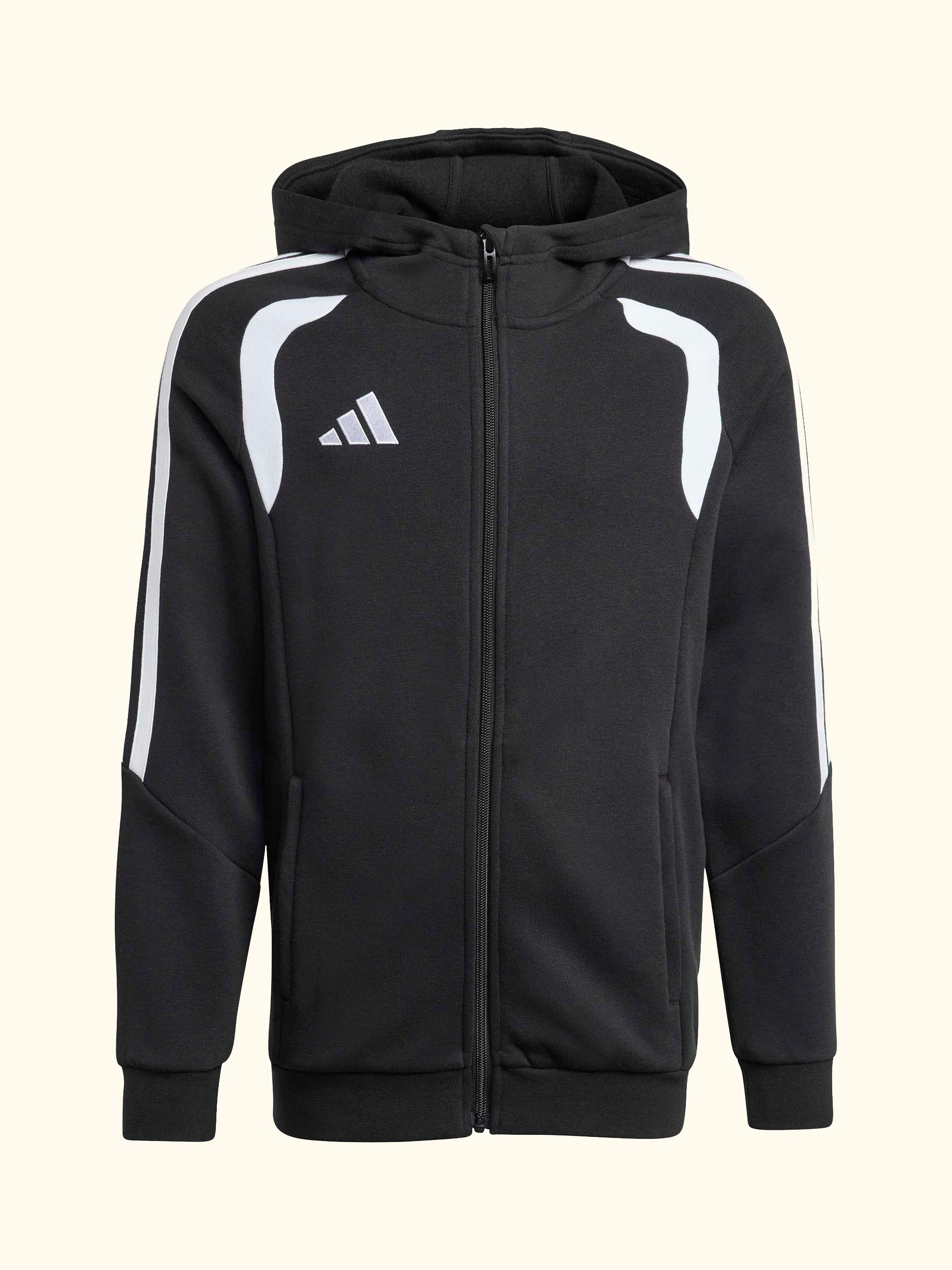 Kids' Tiro26 League Full Zip Hoodie, Black/White