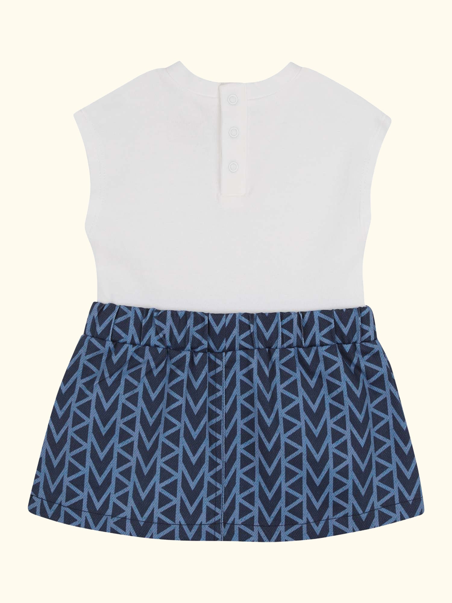 Baby Sleeveless Dress, Denim Blue
