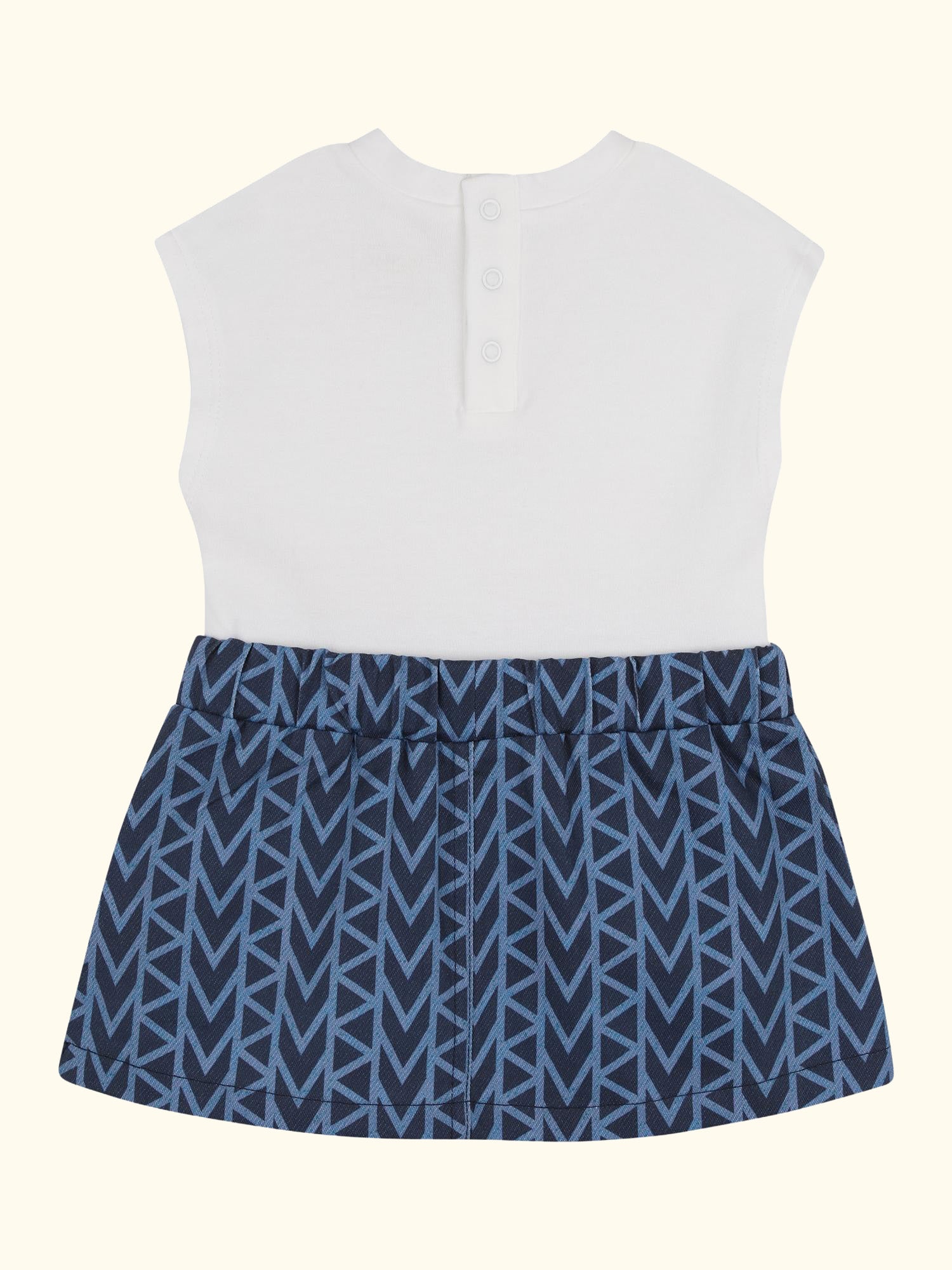 Baby Sleeveless Dress, Denim Blue