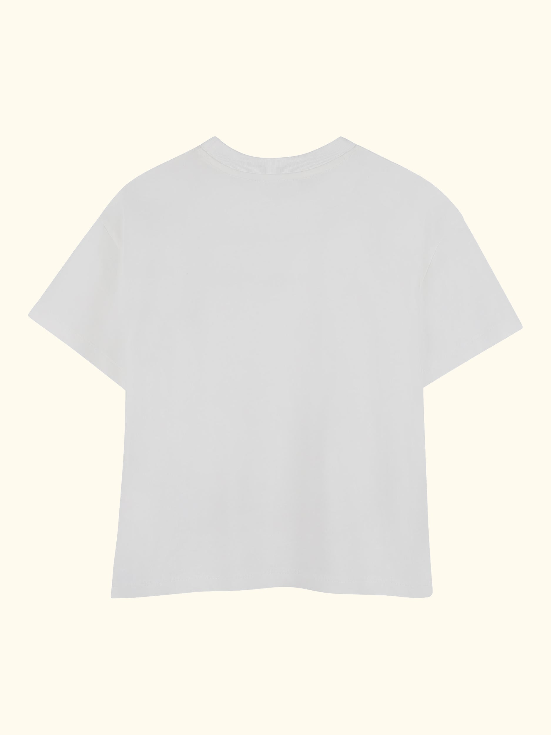 Kids' Short Sleeve Studded Logo T-Shirt, Offwhite