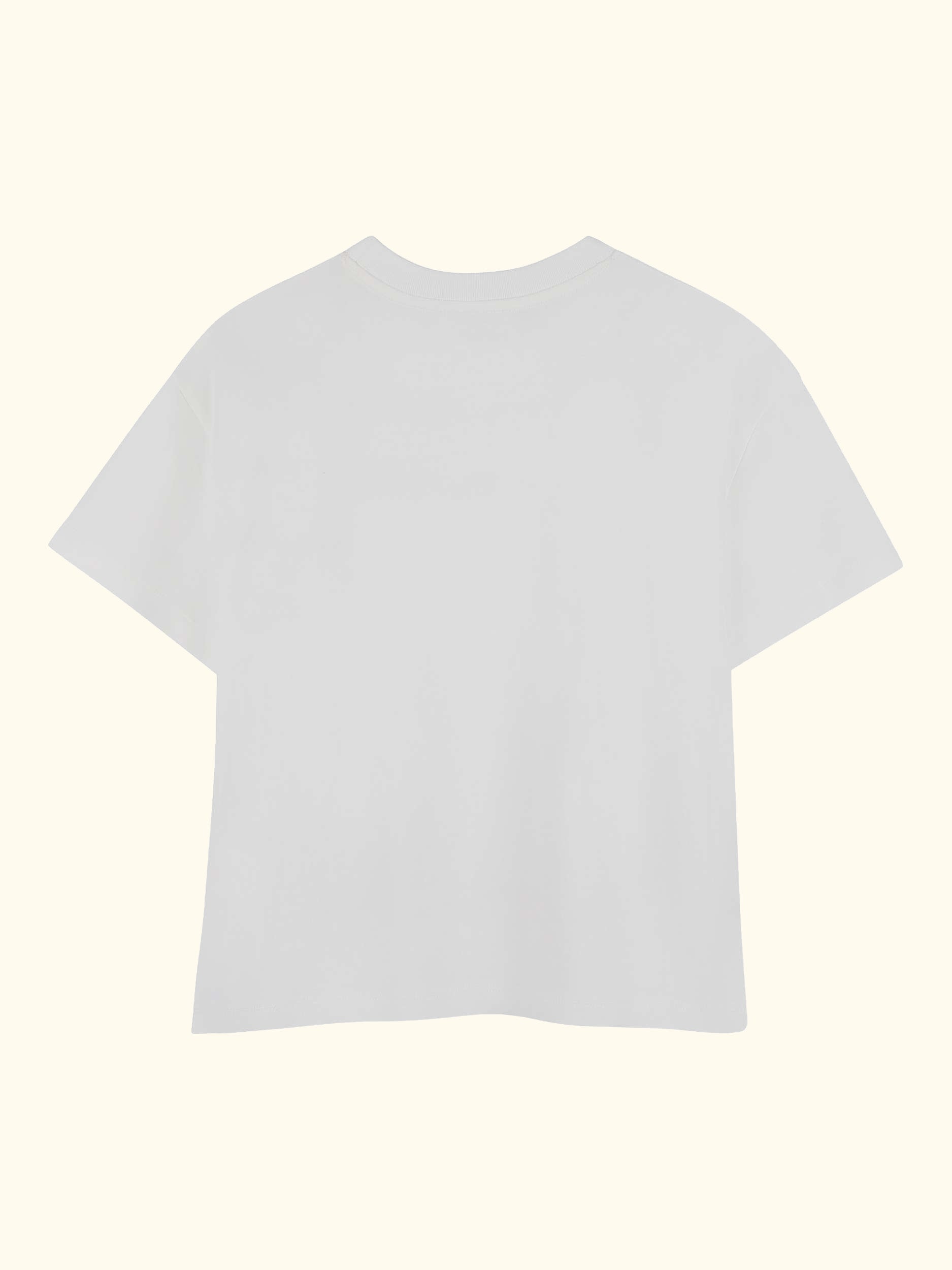 Kids' Short Sleeve Studded Logo T-Shirt, Offwhite