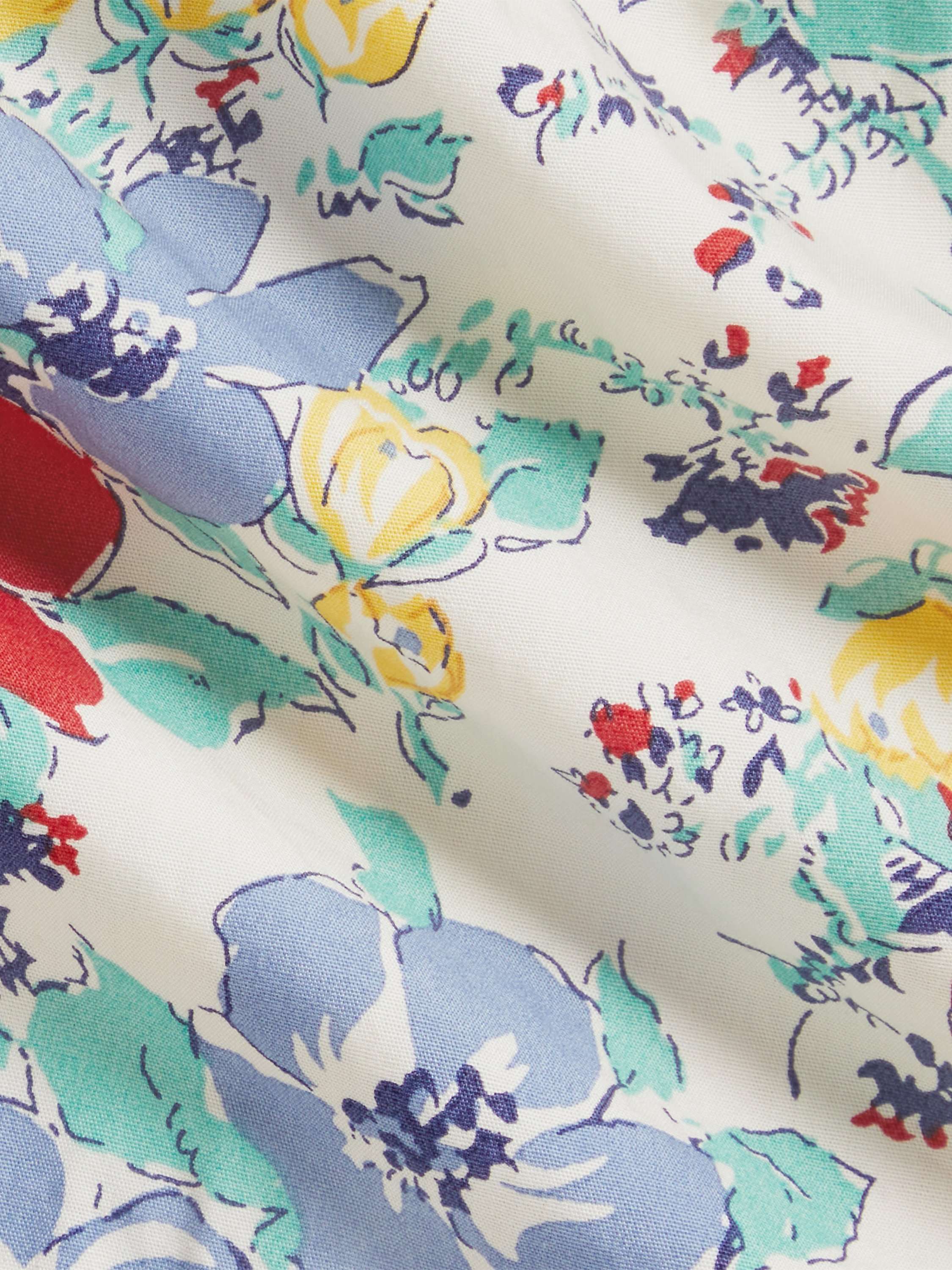 Baby Fit and Flare Floral Dress, Blue Multi