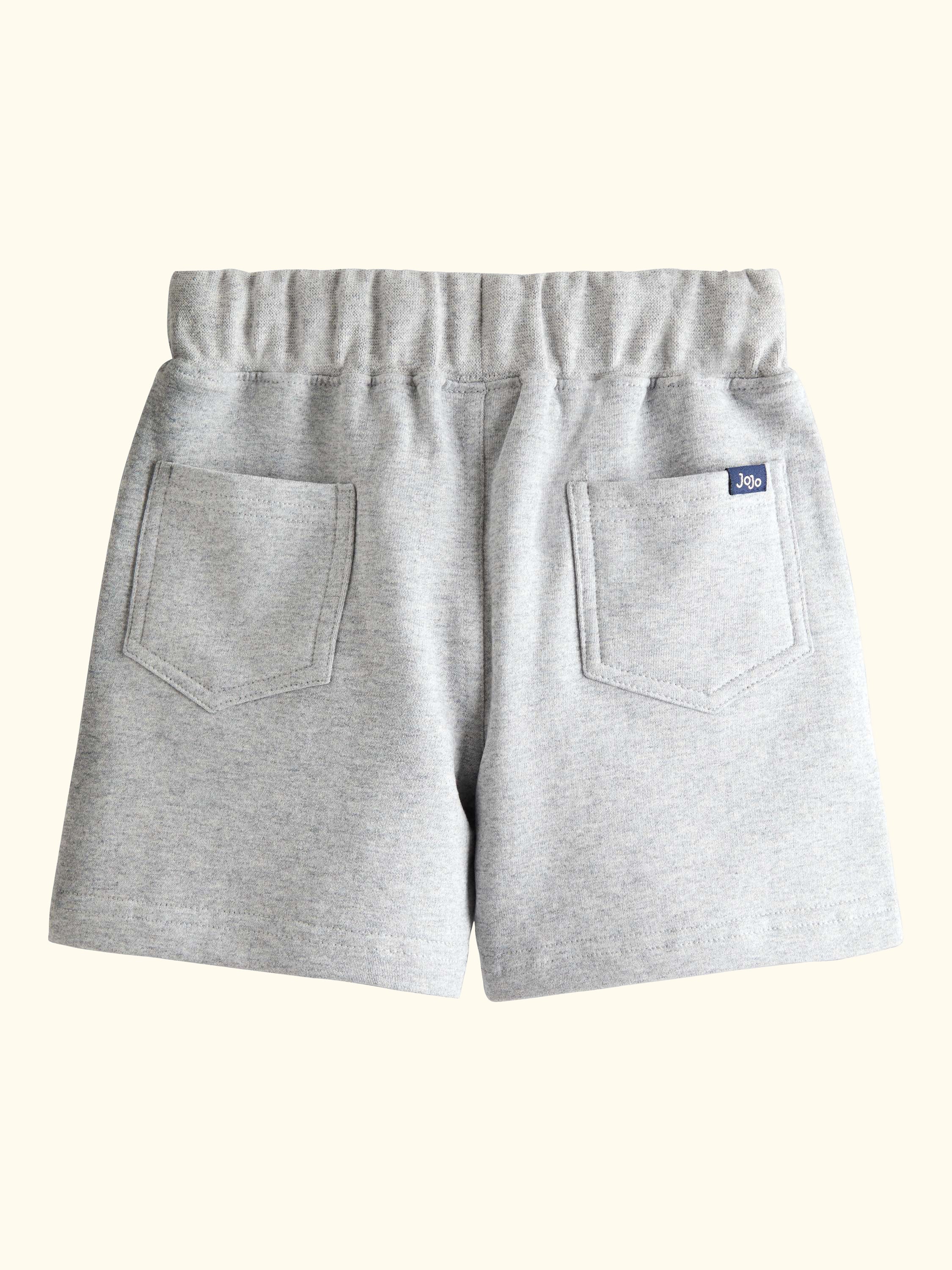 Kids' Appliqué & Plain Shorts, Pack of 2, Mid Blue