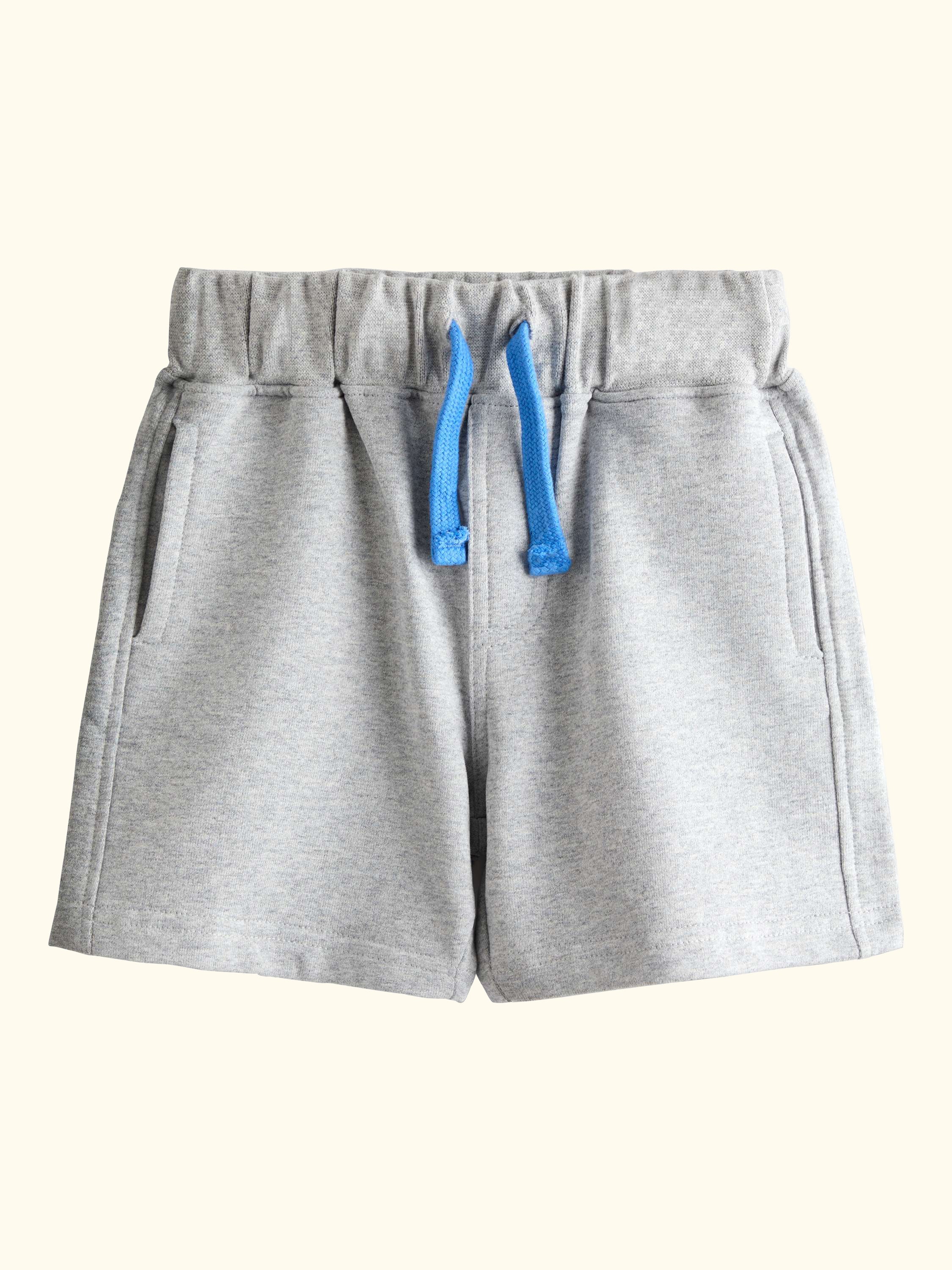 Kids' Appliqué & Plain Shorts, Pack of 2, Mid Blue