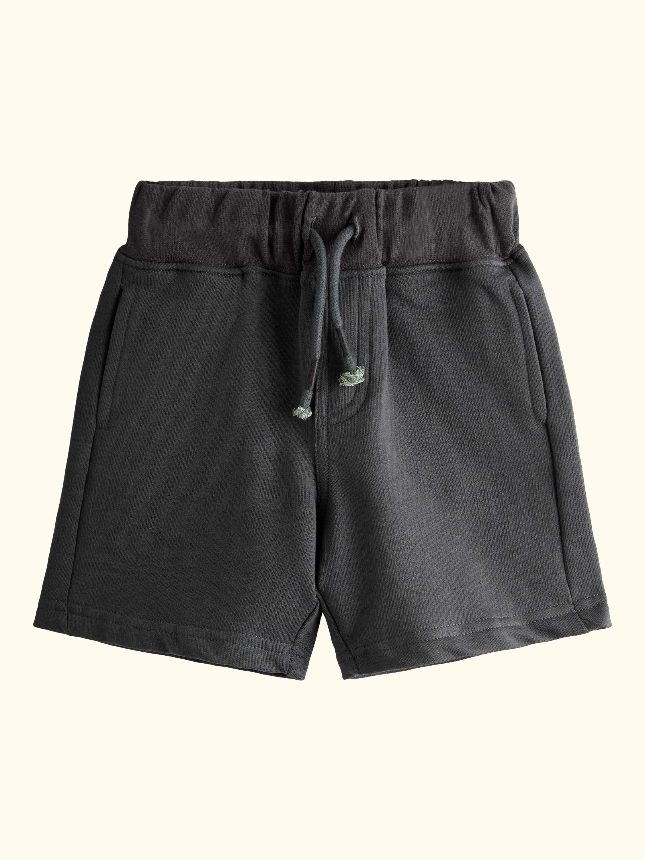 Kids' Zebra Applique & Plain Shorts, Pack of 2, Khaki Green