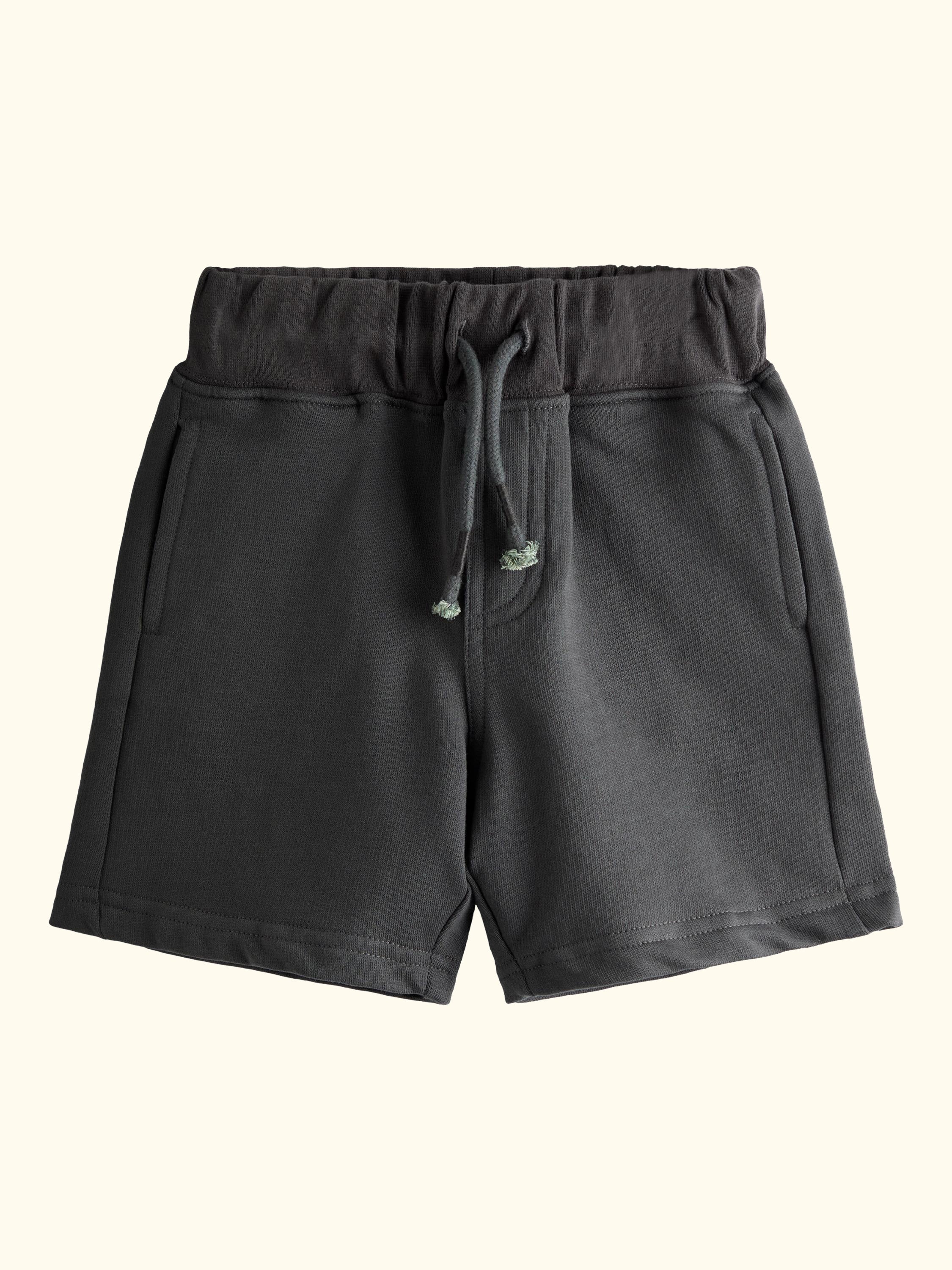 Kids' Zebra Applique & Plain Shorts, Pack of 2, Khaki Green