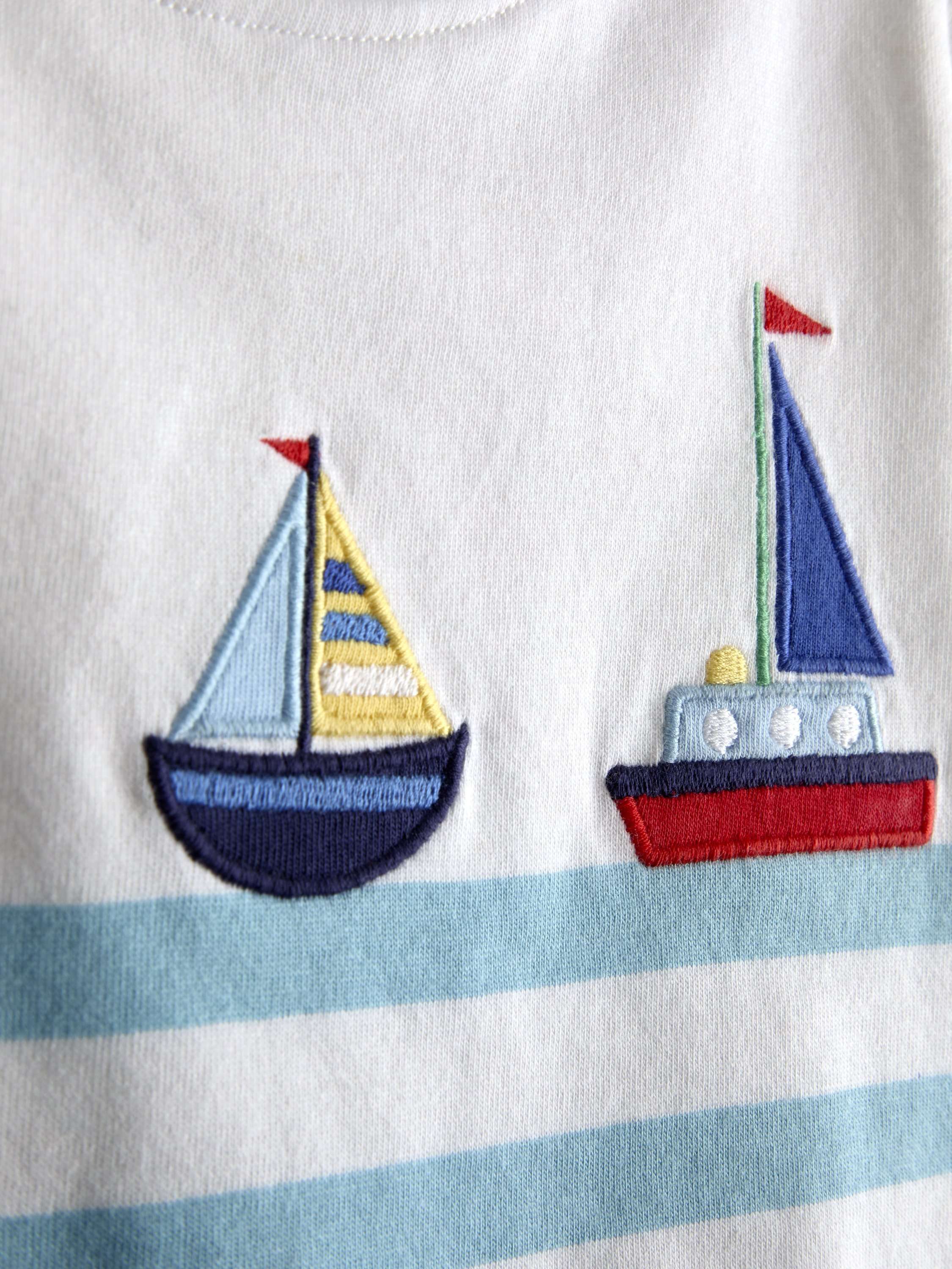 Kids' Short Sleeve Boat T-Shirt, Pack of 2, Indigo Blue