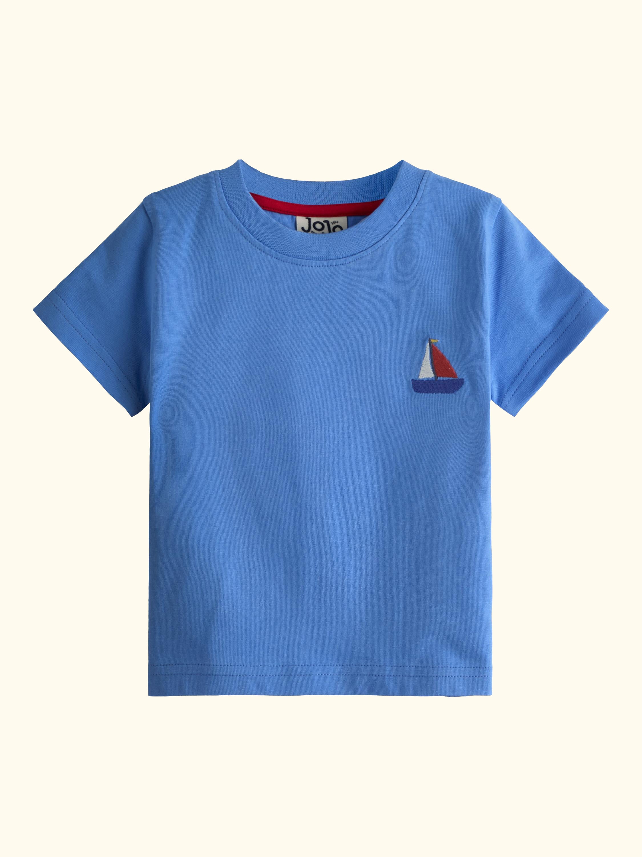 Kids' Short Sleeve Boat T-Shirt, Pack of 2, Indigo Blue