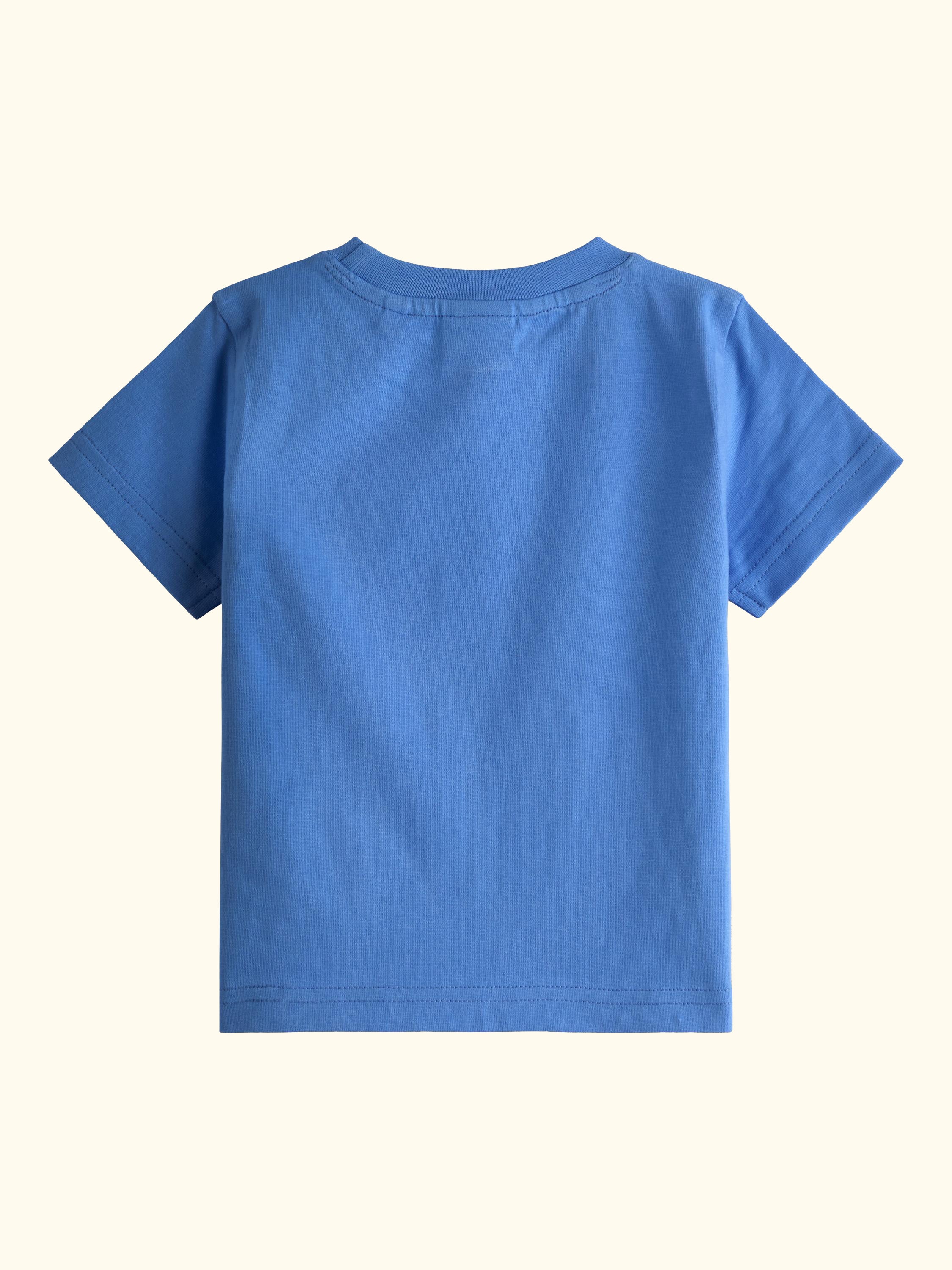 Kids' Short Sleeve Boat T-Shirt, Pack of 2, Indigo Blue