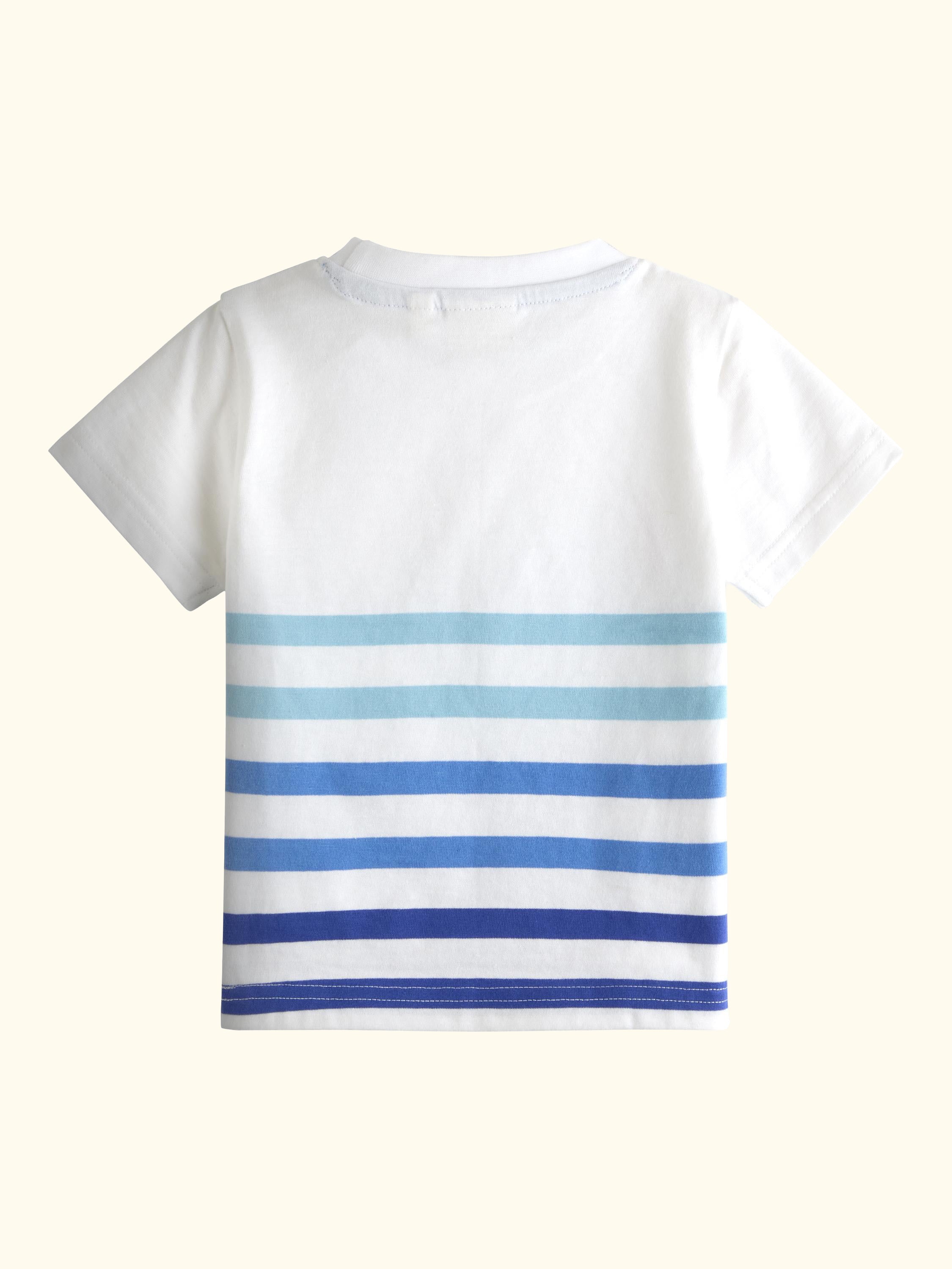 Kids' Short Sleeve Boat T-Shirt, Pack of 2, Indigo Blue