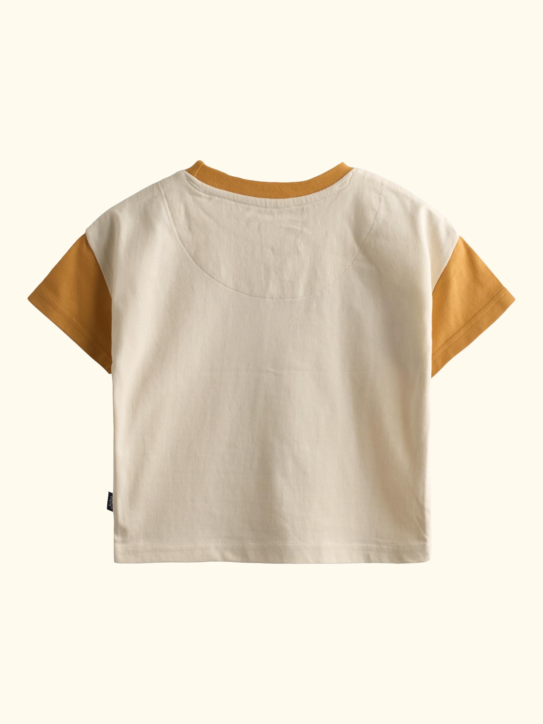 Kids' Roarsome Lion Appliqué T-Shirt, Pack of 2, Mid Orange