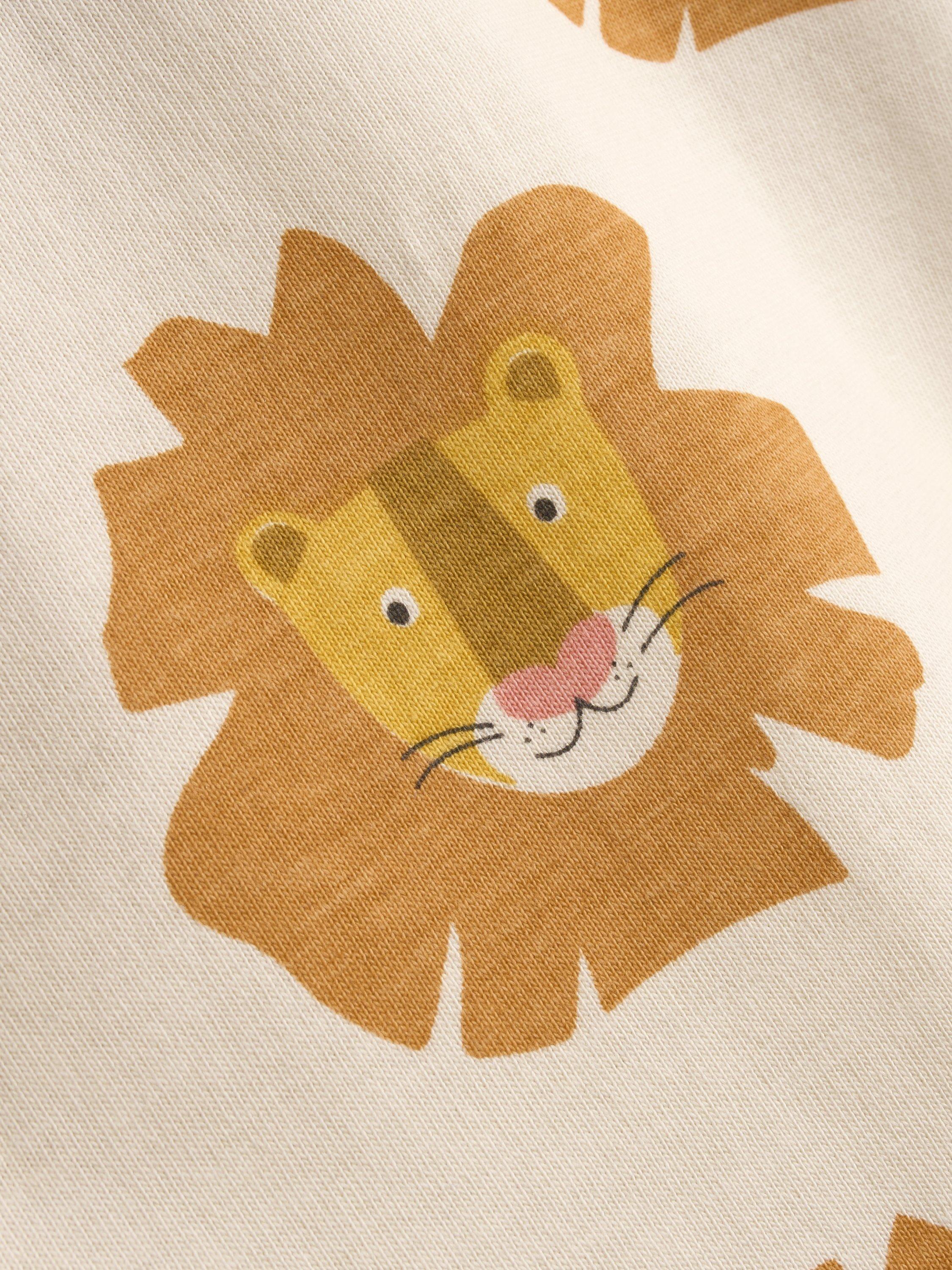 Kids' Roarsome Lion Appliqué T-Shirt, Pack of 2, Mid Orange