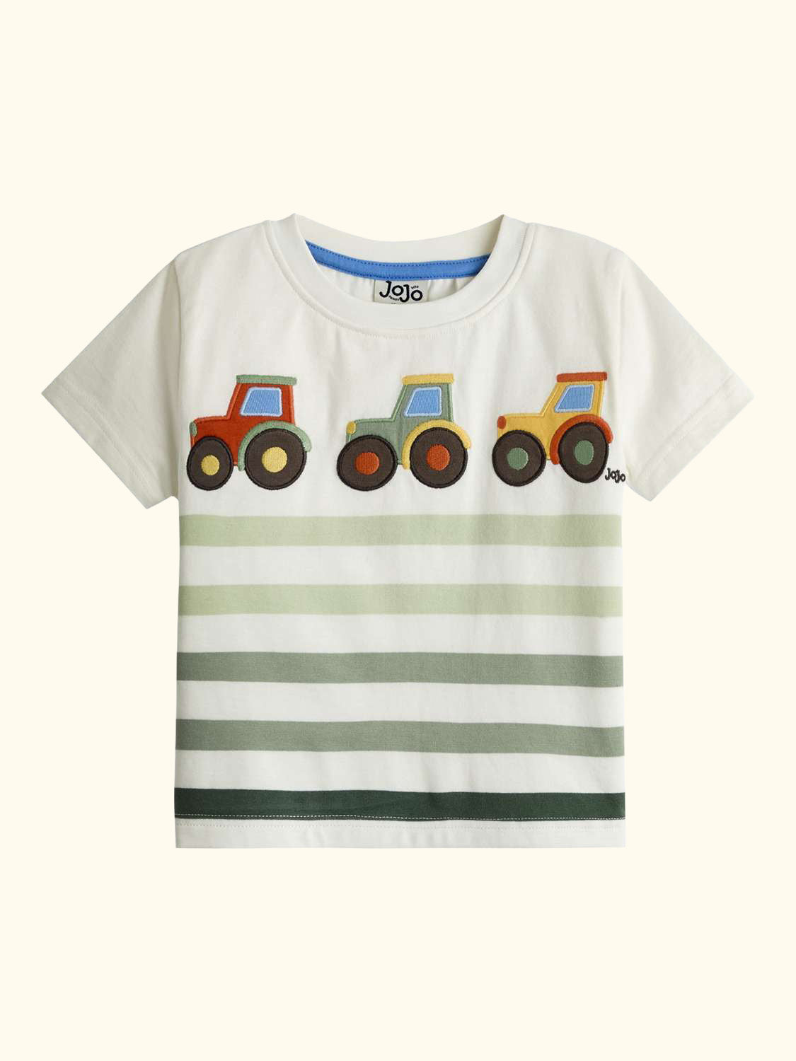 Kids' Tractor Applique T-Shirt, Pack of 2, Khaki/Multi