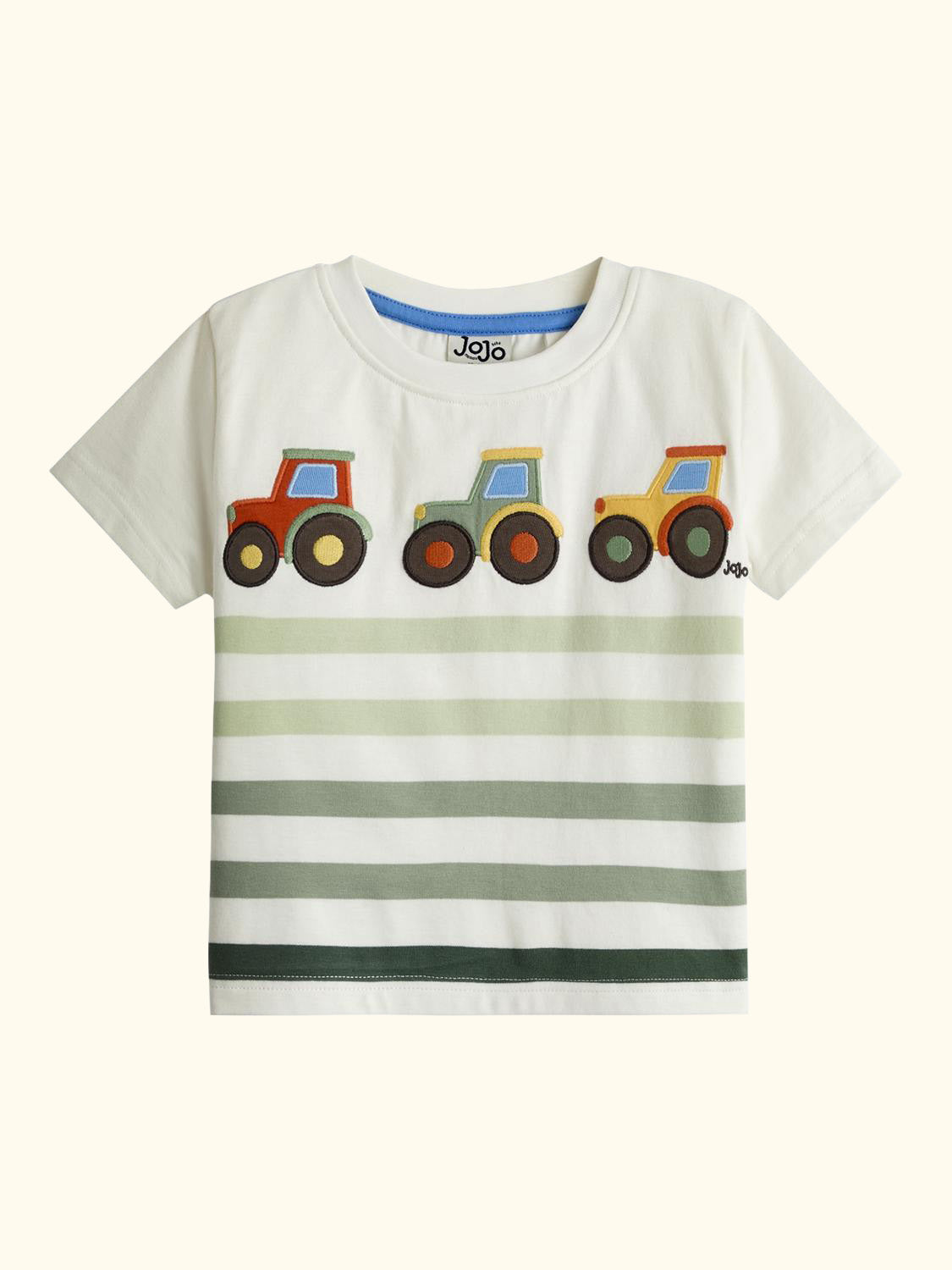 Kids' Tractor Applique T-Shirt, Pack of 2, Khaki/Multi