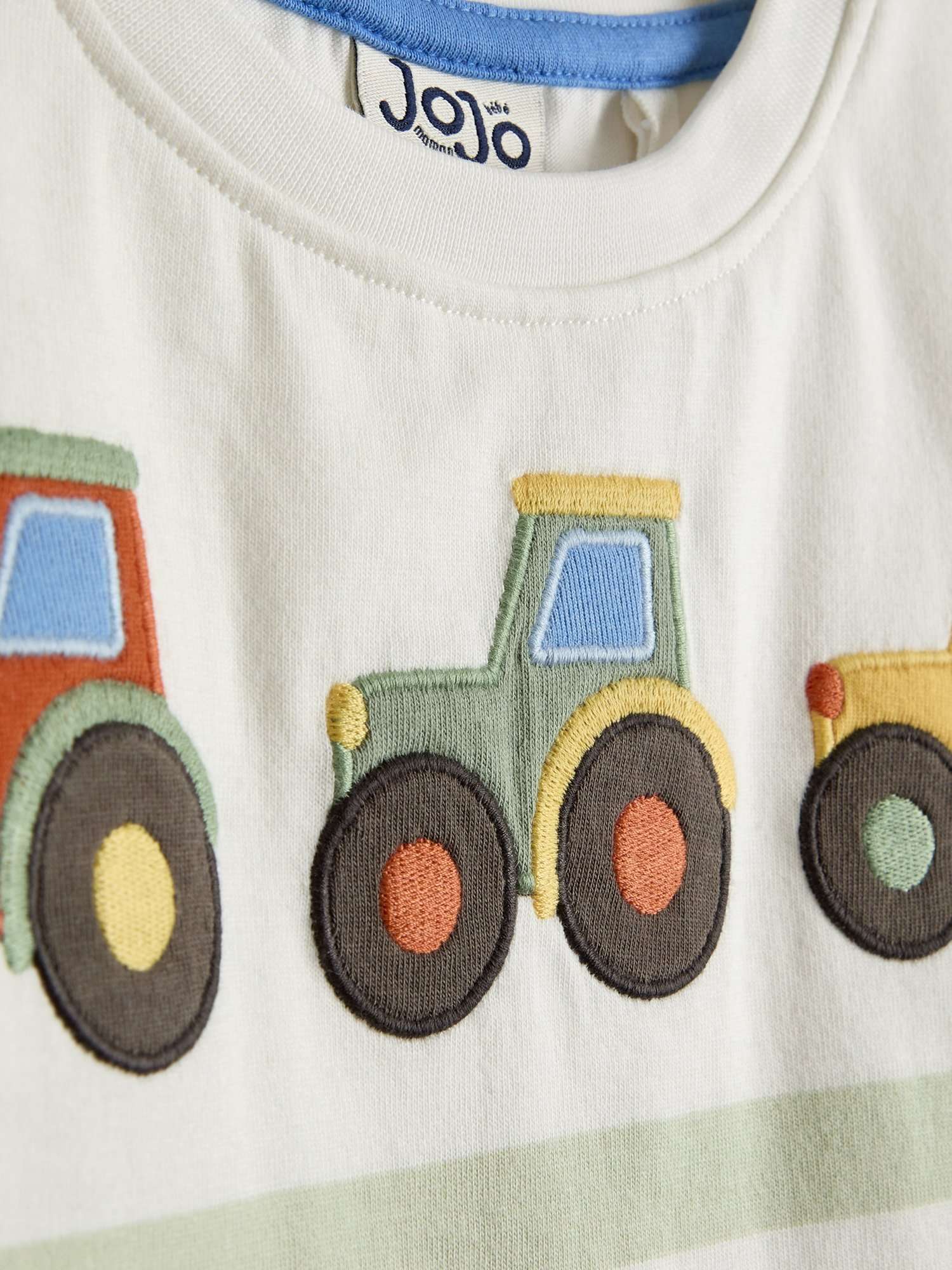 Kids' Tractor Applique T-Shirt, Pack of 2, Khaki/Multi